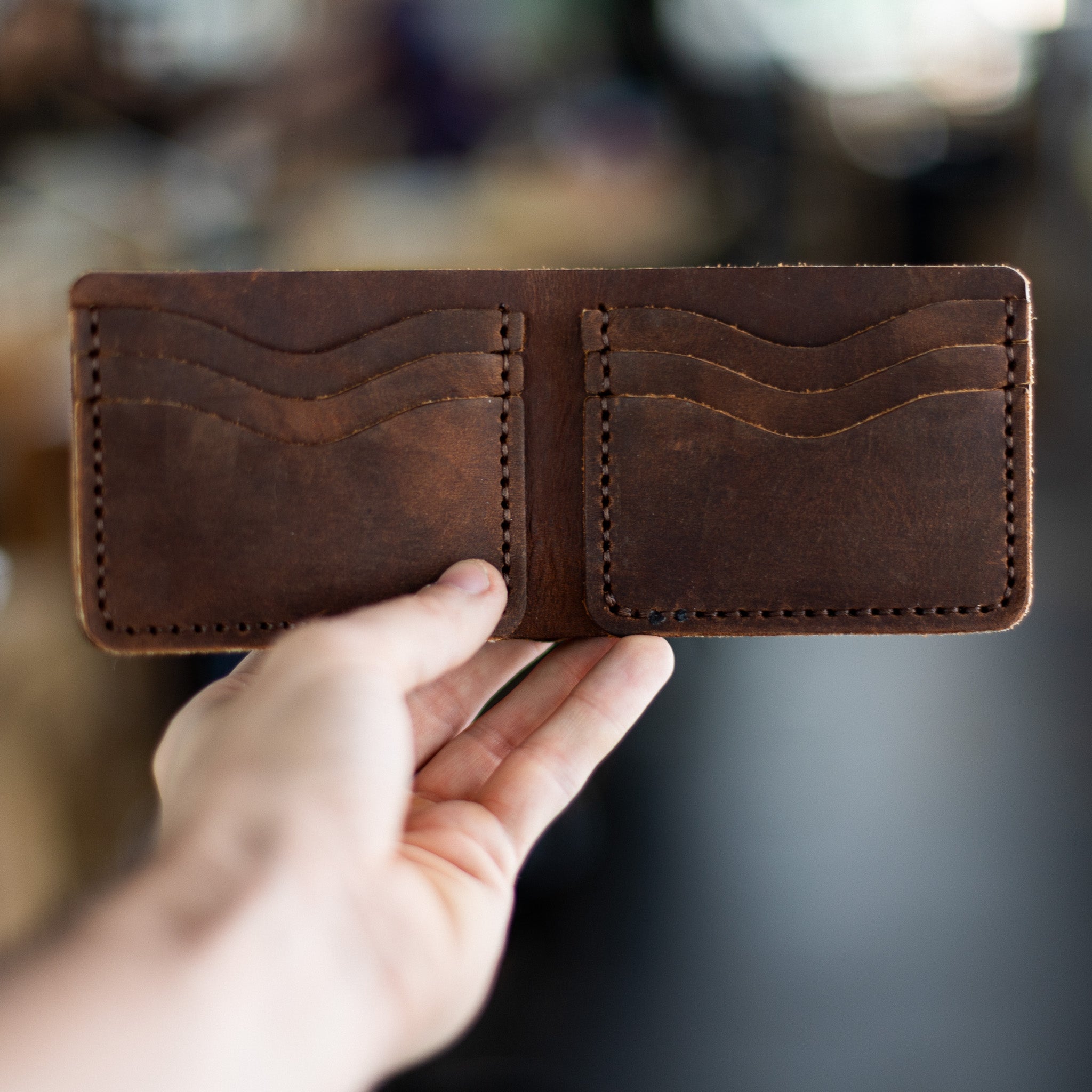 Slim Leather Wallet Men Will Carry for Years