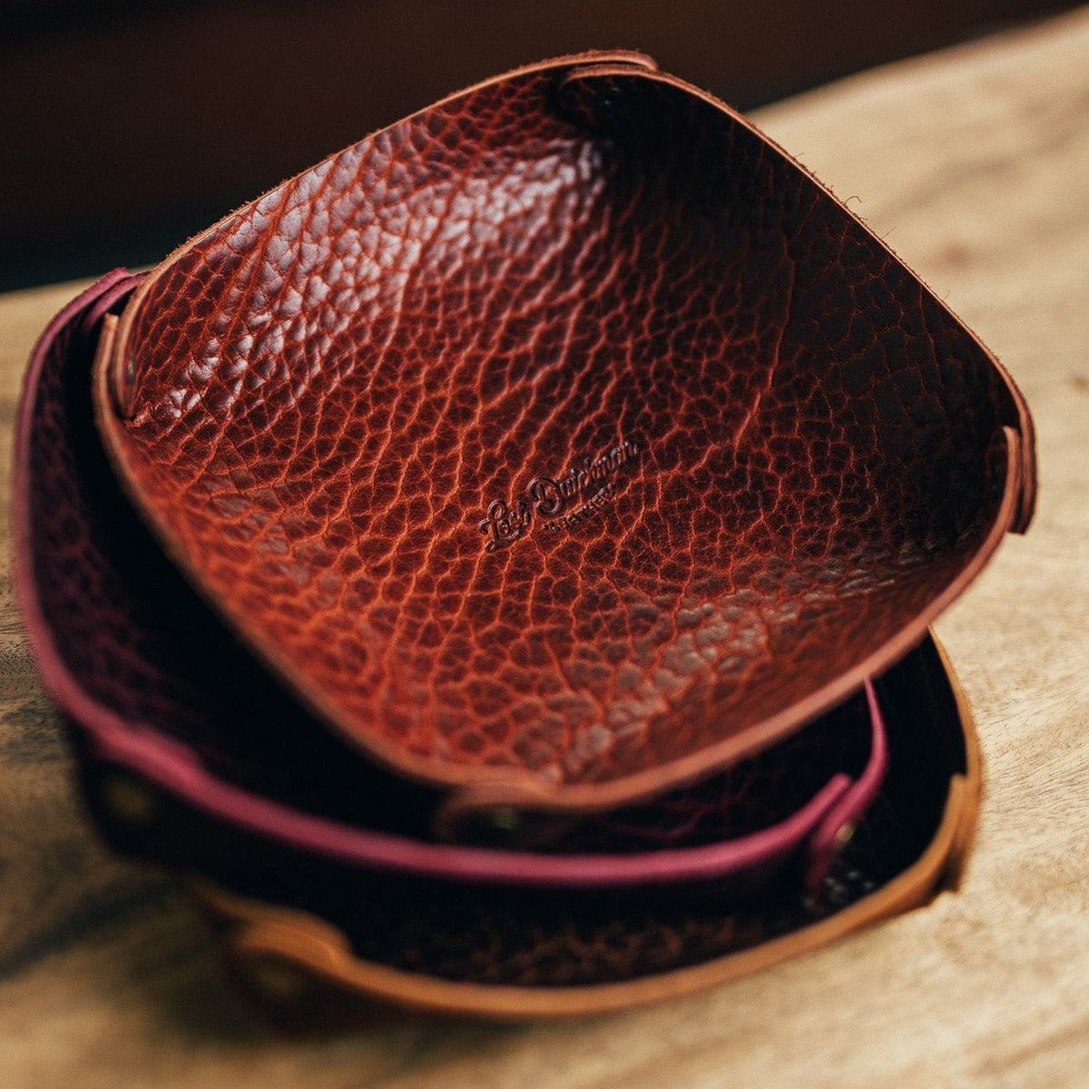 American Bison Catch-All - Lost Dutchman Leather handmade leather wallets