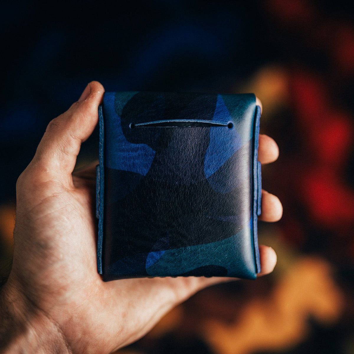 Camo Big Finn (classic) - Lost Dutchman Leather handmade leather wallets