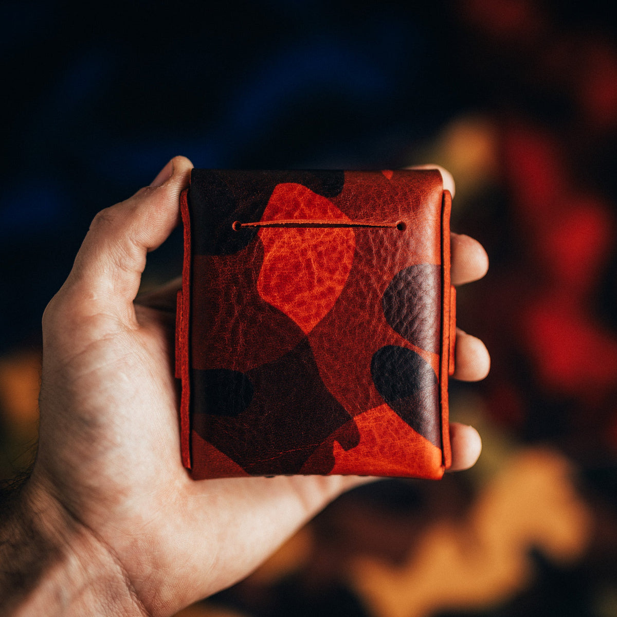Camo Big Finn (classic) - Lost Dutchman Leather handmade leather wallets