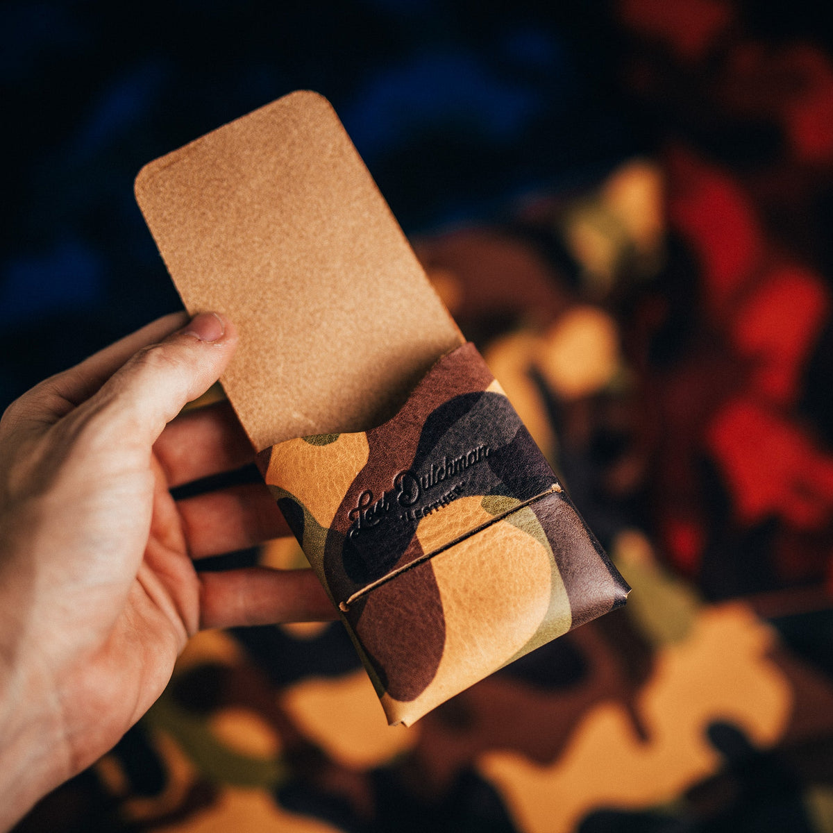 Camo Franklin (classic) - Lost Dutchman Leather handmade leather wallets