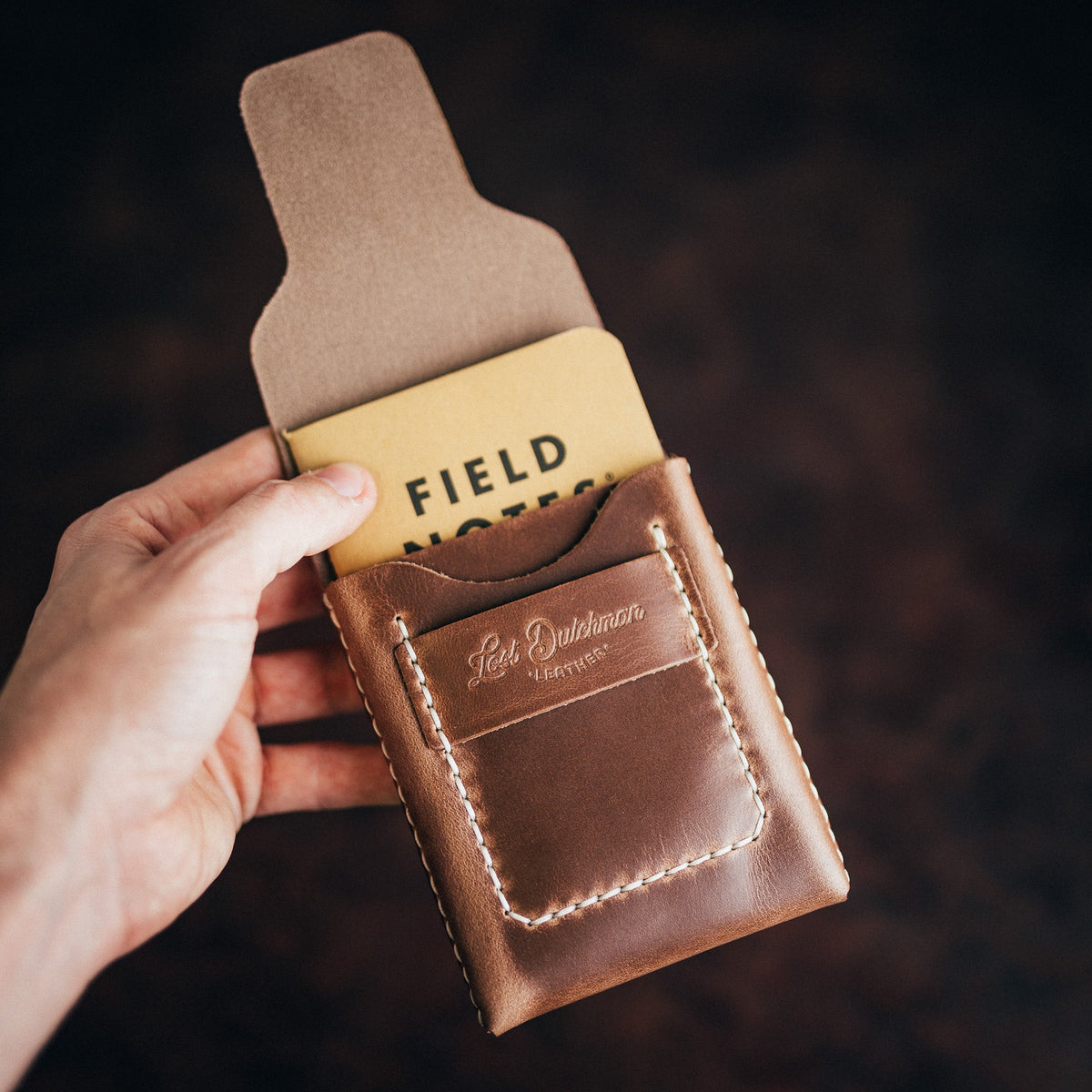 Chromexcel Huckleberry (Tall) - Lost Dutchman Leather handmade leather wallets