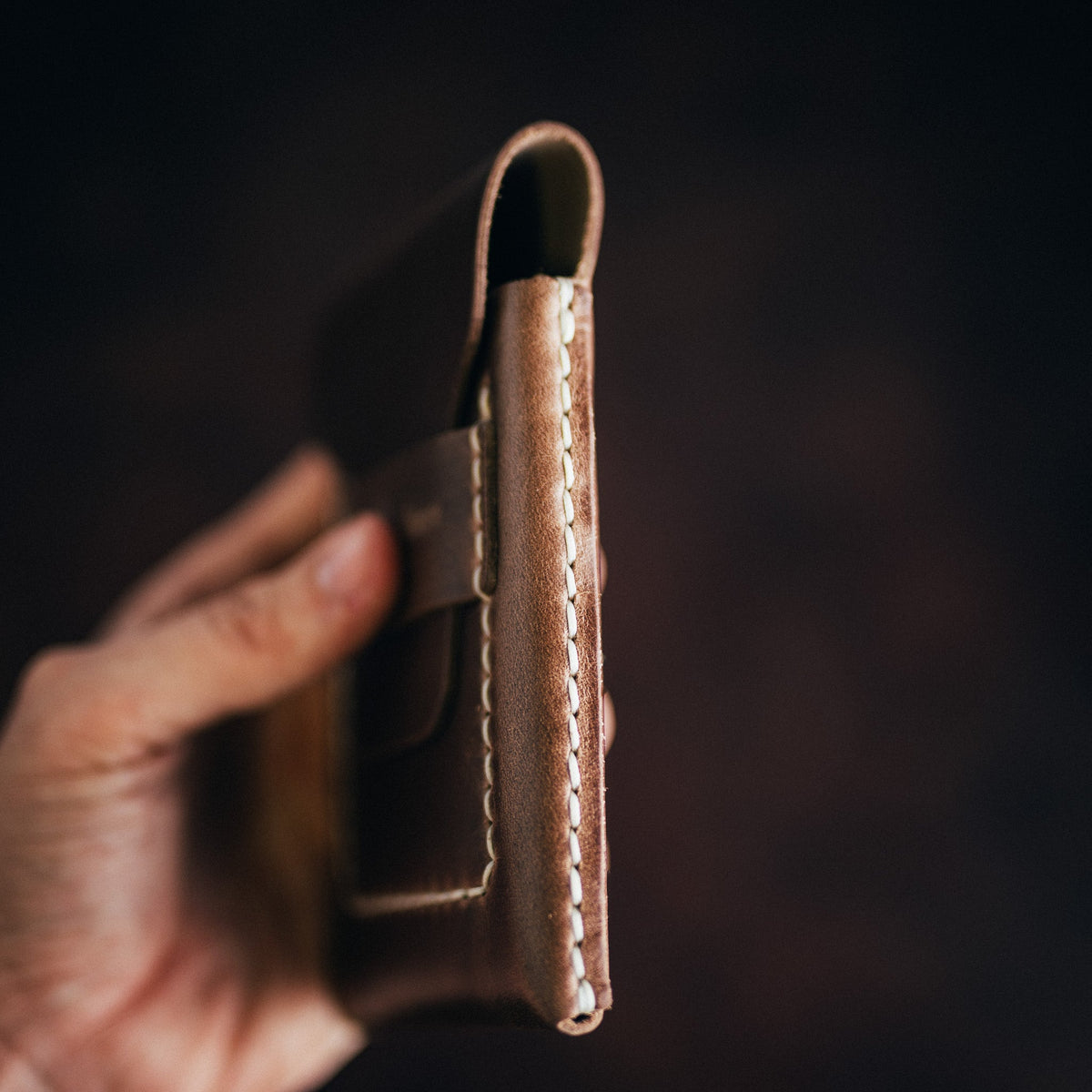 Chromexcel Huckleberry (Tall) - Lost Dutchman Leather handmade leather wallets