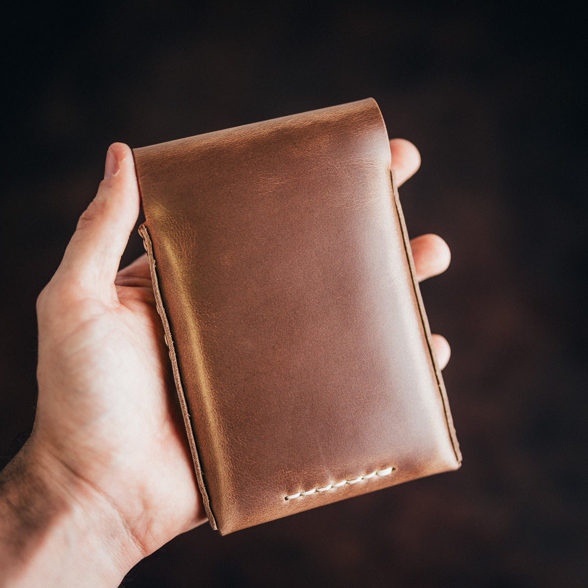 Chromexcel Huckleberry (Tall) - Lost Dutchman Leather handmade leather wallets