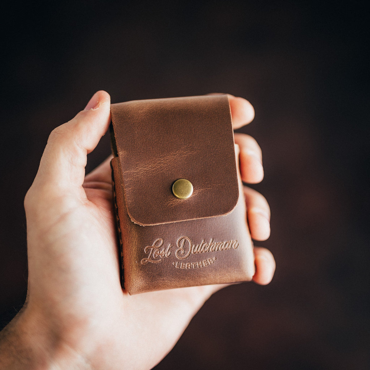 Chromexcel Snap Finn - Lost Dutchman Leather handmade leather wallets