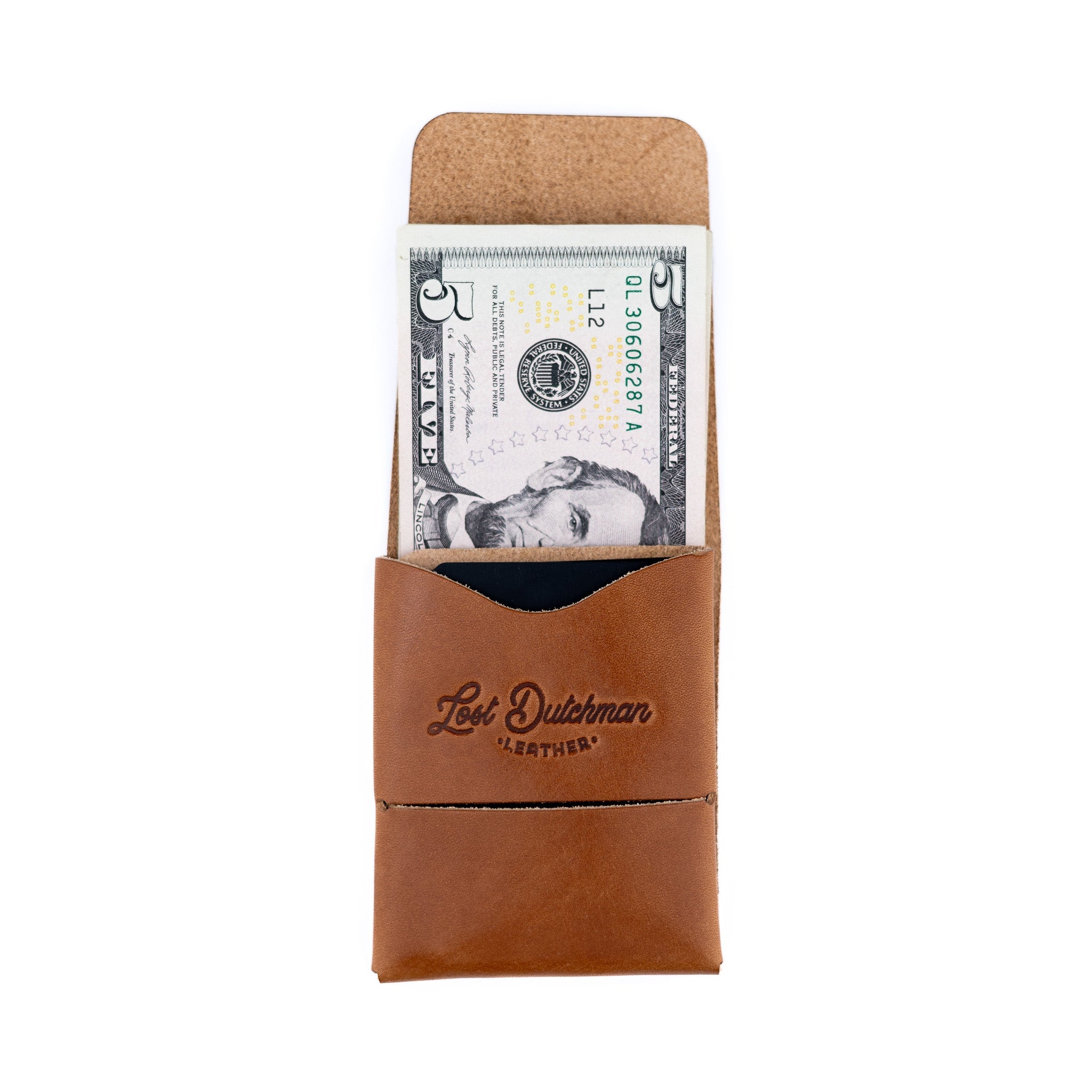 Franklin 2 – Brown - Lost Dutchman Leather handmade leather wallets