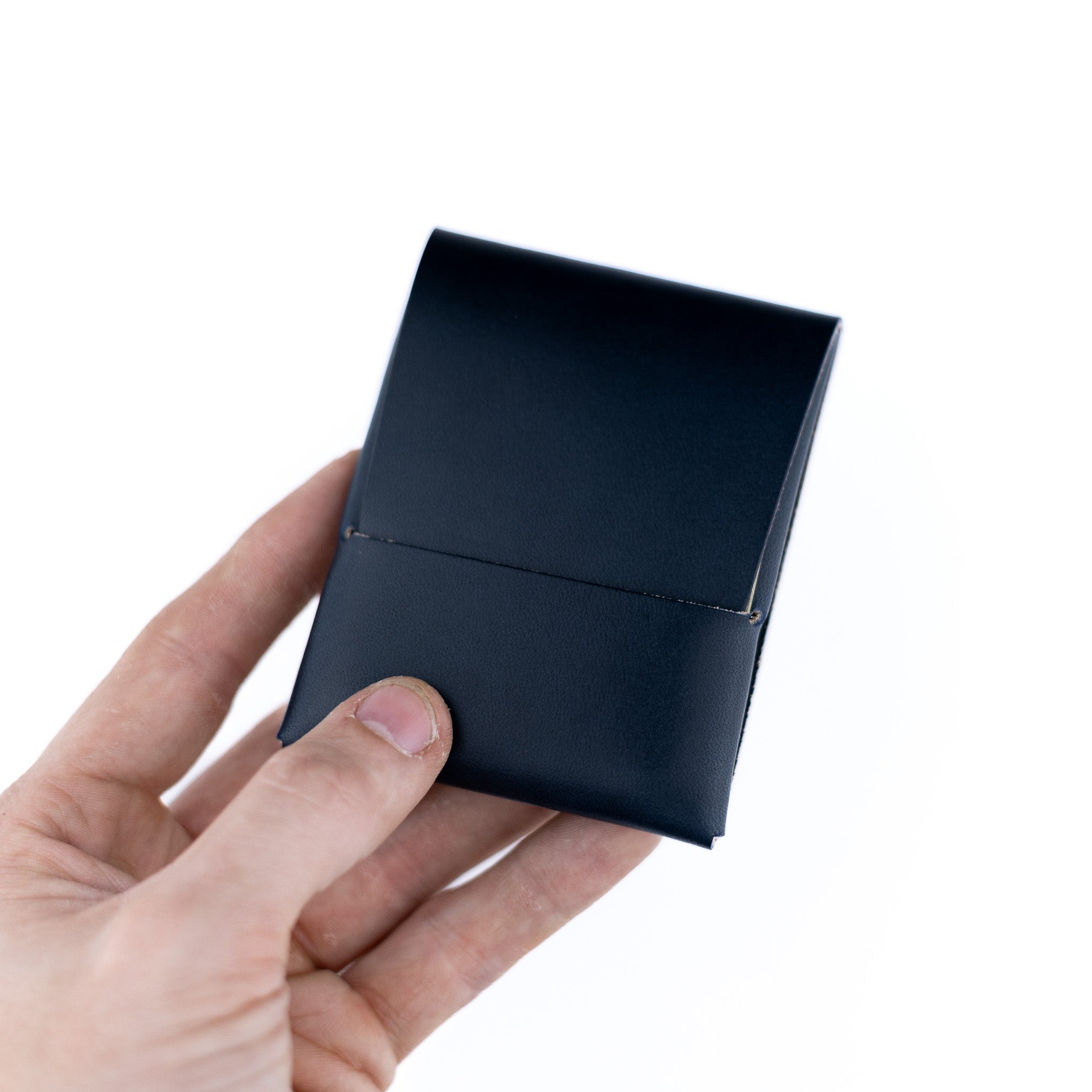 Franklin 2 – Navy - Lost Dutchman Leather handmade leather wallets