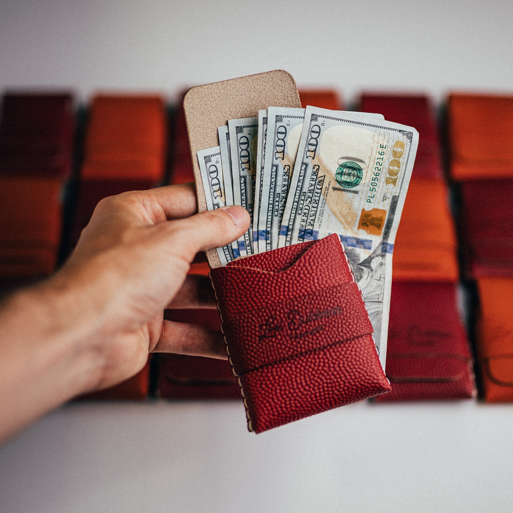 Horween Football Big Finn 2 - Lost Dutchman Leather handmade leather wallets