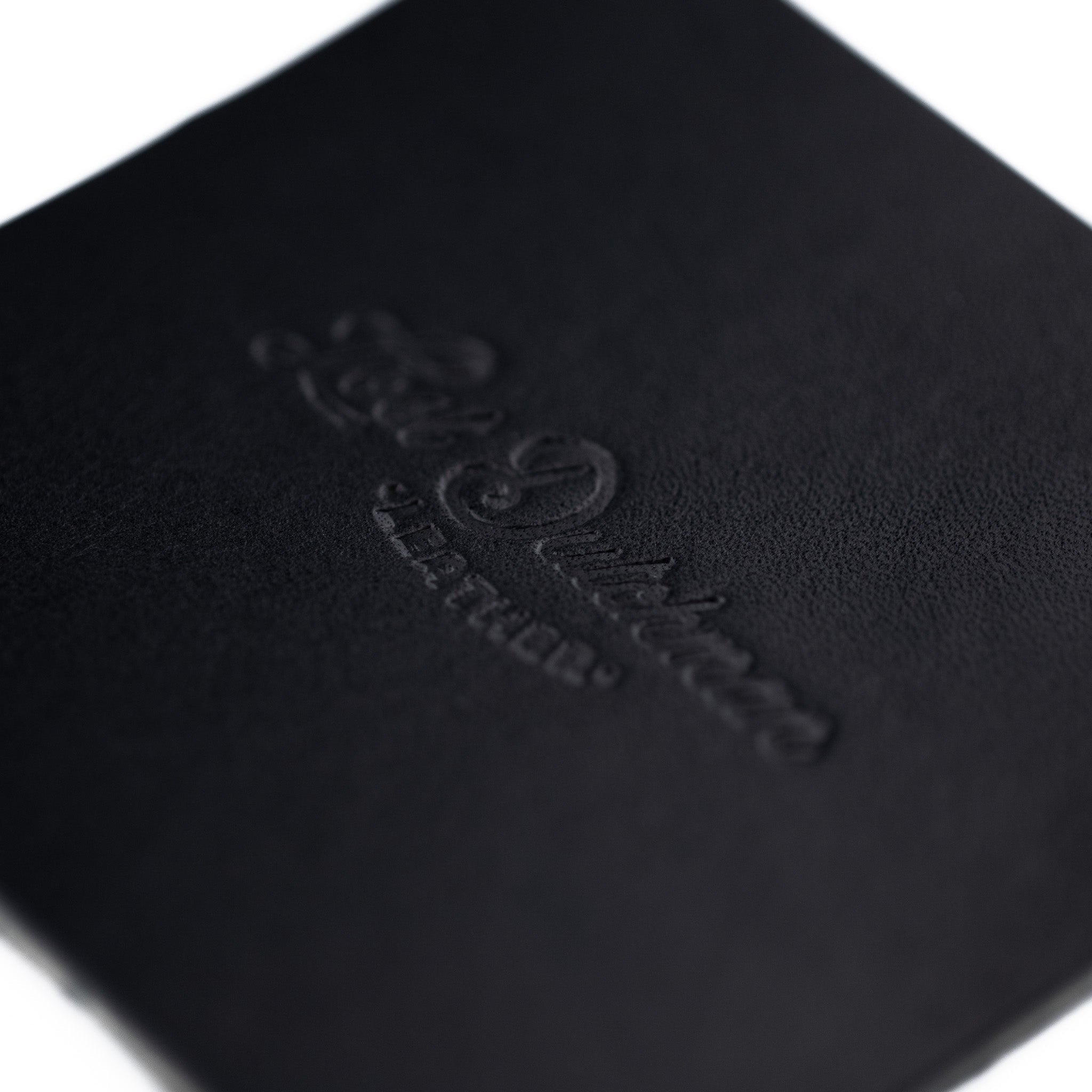 Leather Coasters - Black - Lost Dutchman Leather handmade leather wallets