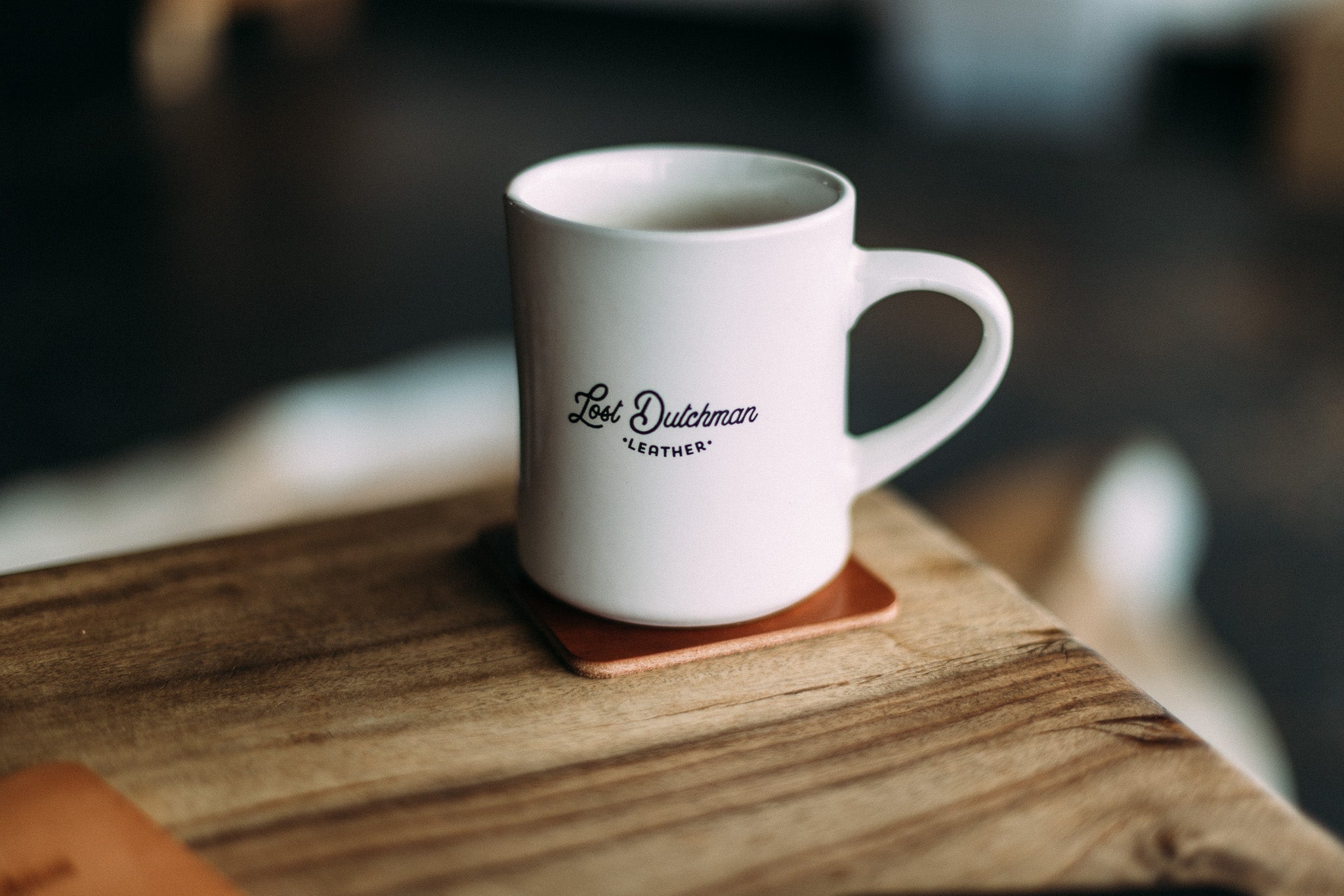 Leather Coasters - Lost Dutchman Leather handmade leather wallets