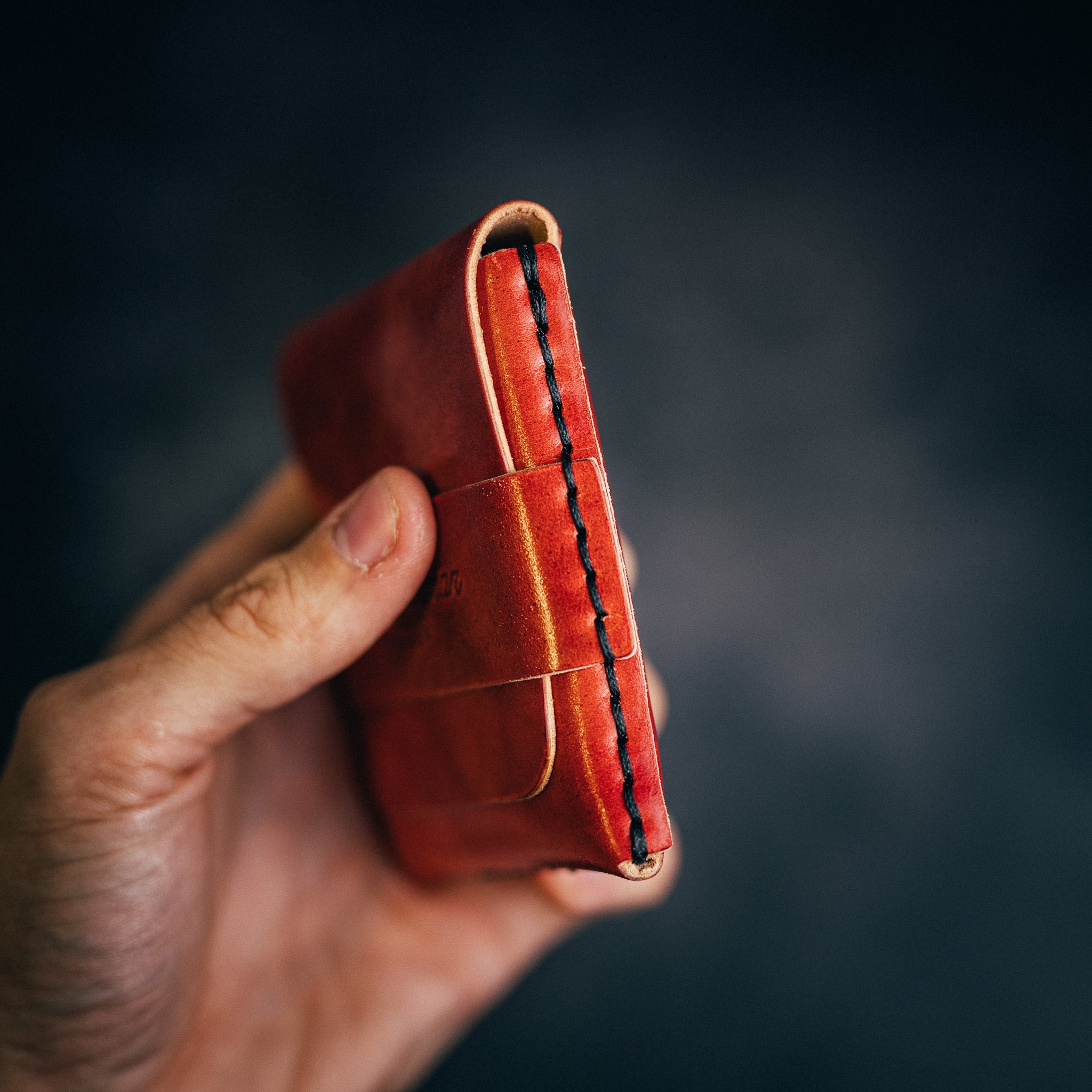 Shell Cordovan Big Finn (classic) - Lost Dutchman Leather handmade leather wallets