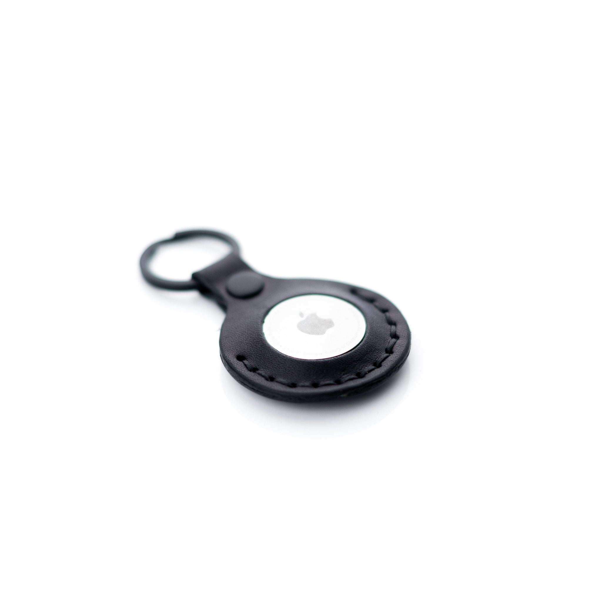 The AirTag Keyring - Black - Lost Dutchman Leather handmade leather wallets
