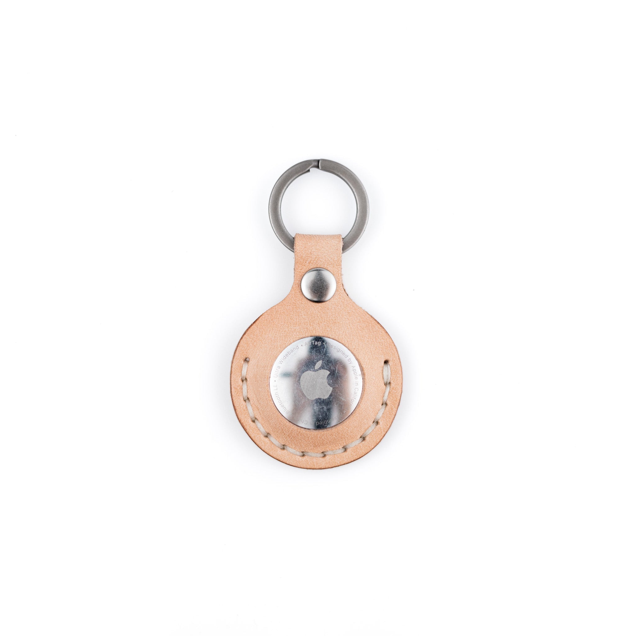 The AirTag Keyring - Russet - Lost Dutchman Leather handmade leather wallets