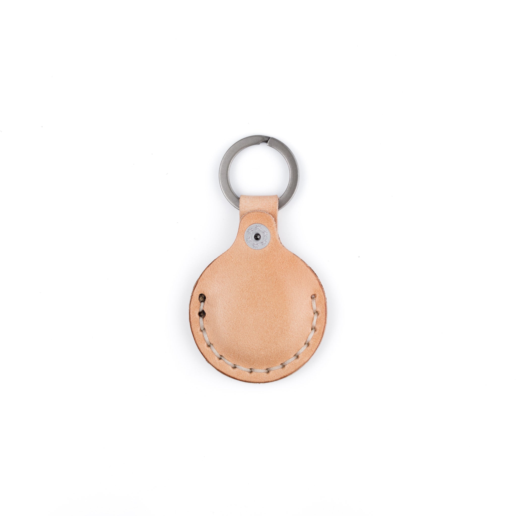 The AirTag Keyring - Russet - Lost Dutchman Leather handmade leather wallets
