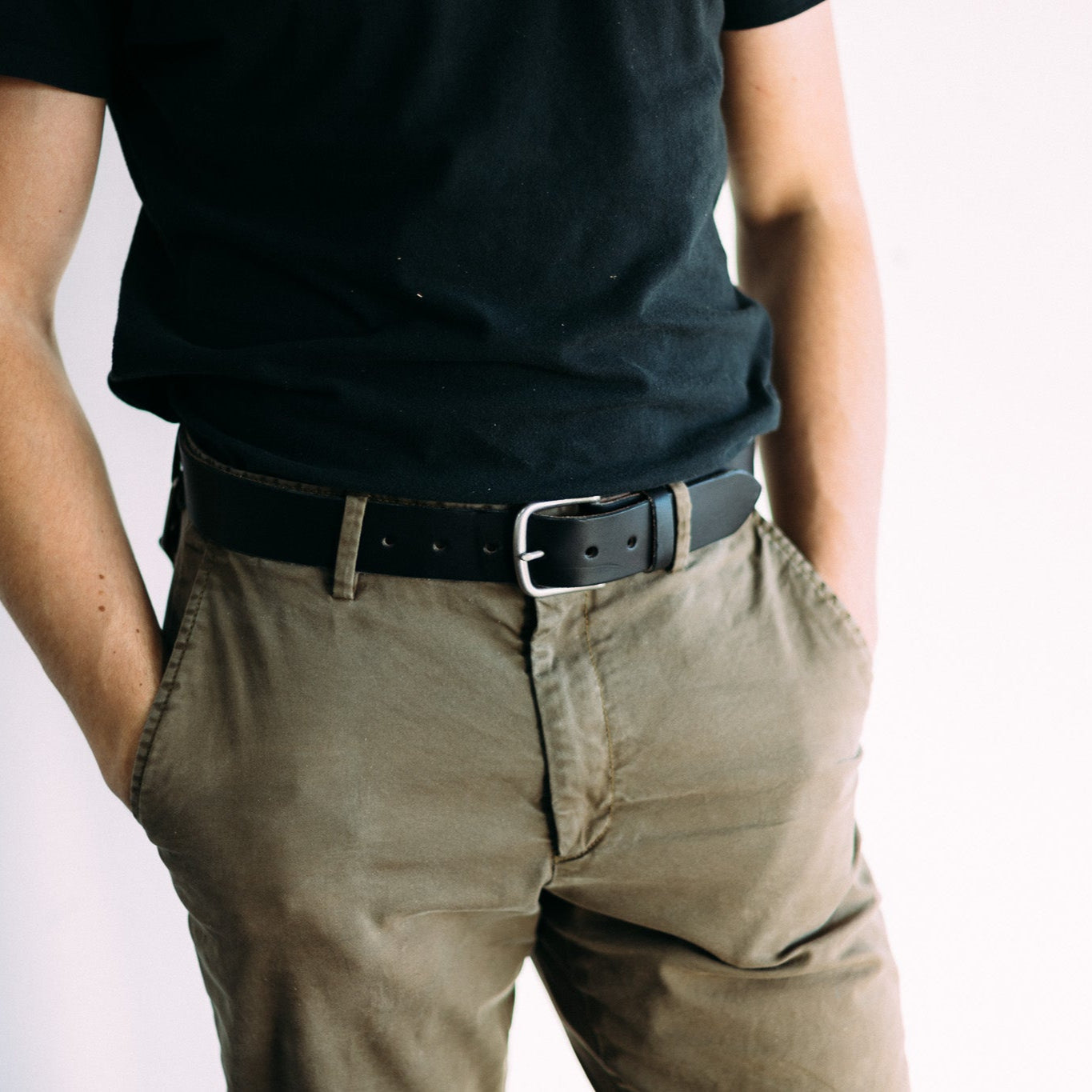 The Belt - Black - Lost Dutchman Leather handmade leather wallets