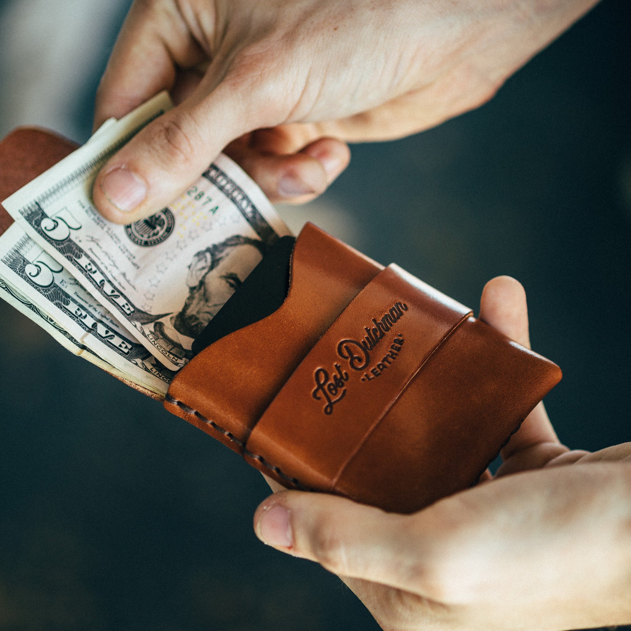 The Big Finn - Brown - Lost Dutchman Leather handmade leather wallets