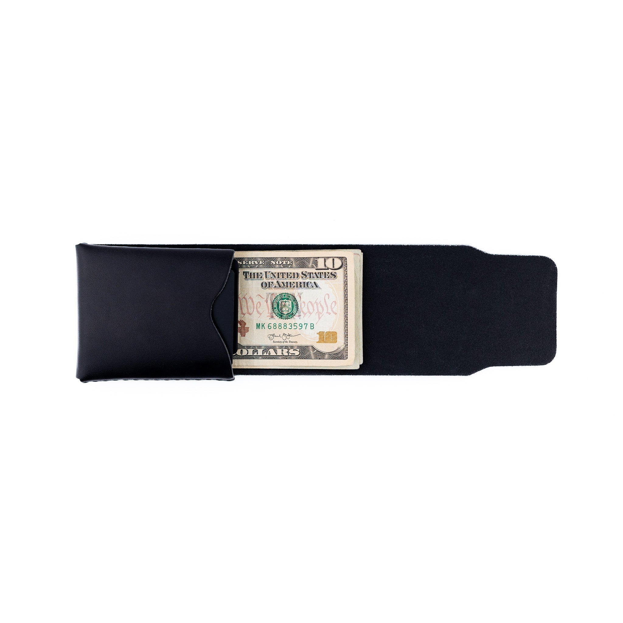 The Cash Finn – Black - Lost Dutchman Leather handmade leather wallets