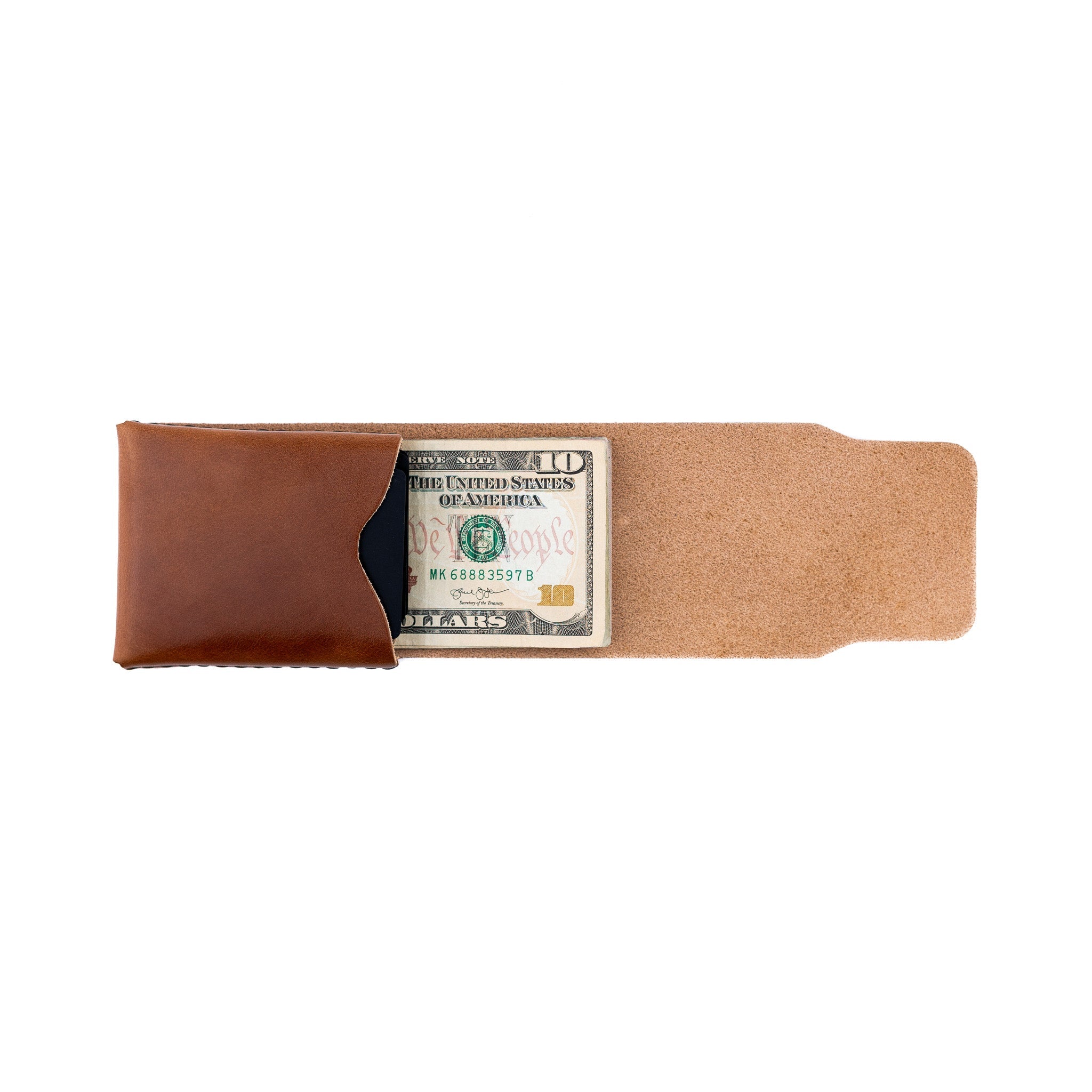 The Cash Finn – Brown - Lost Dutchman Leather handmade leather wallets