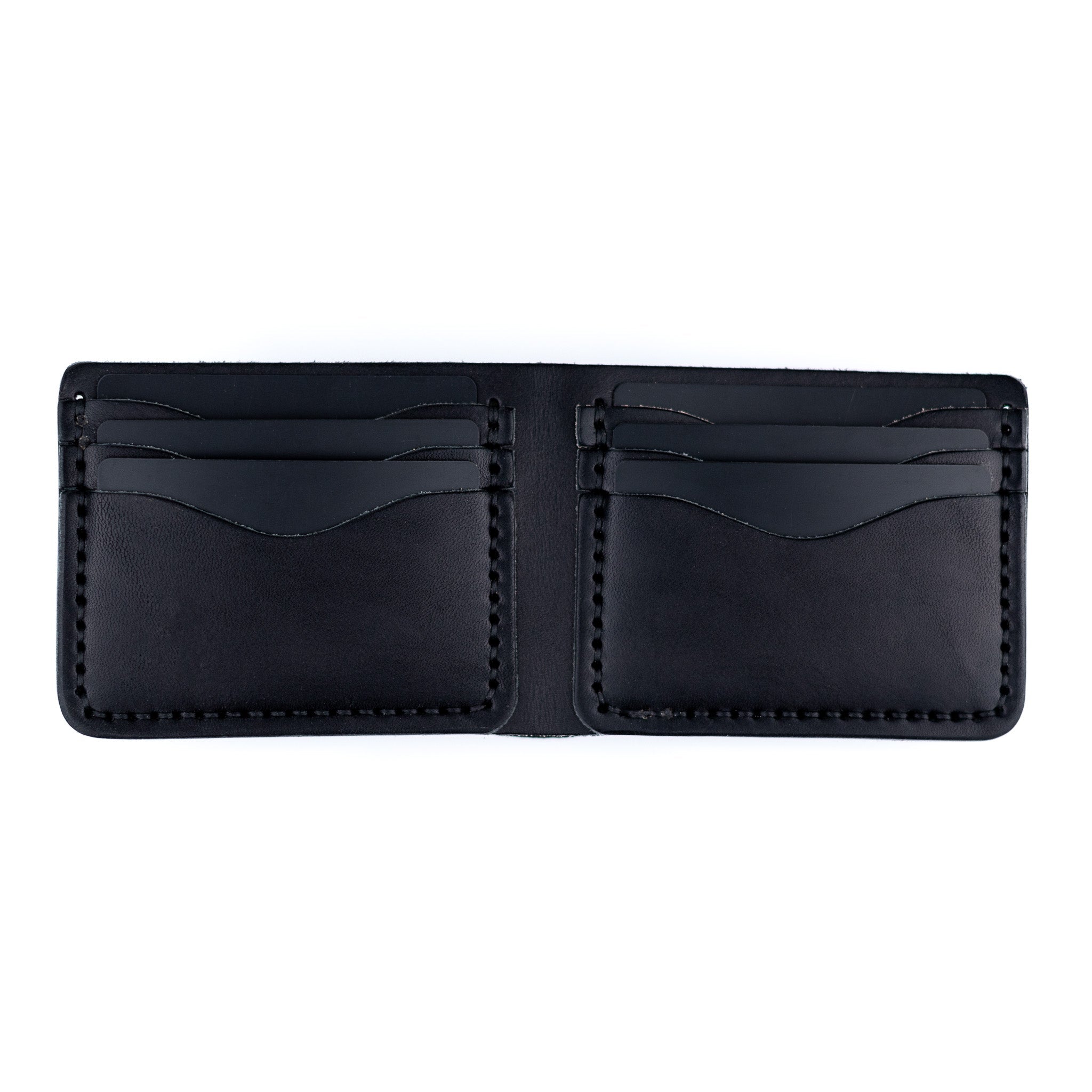 The Dad Wallet - Black - Lost Dutchman Leather handmade leather wallets