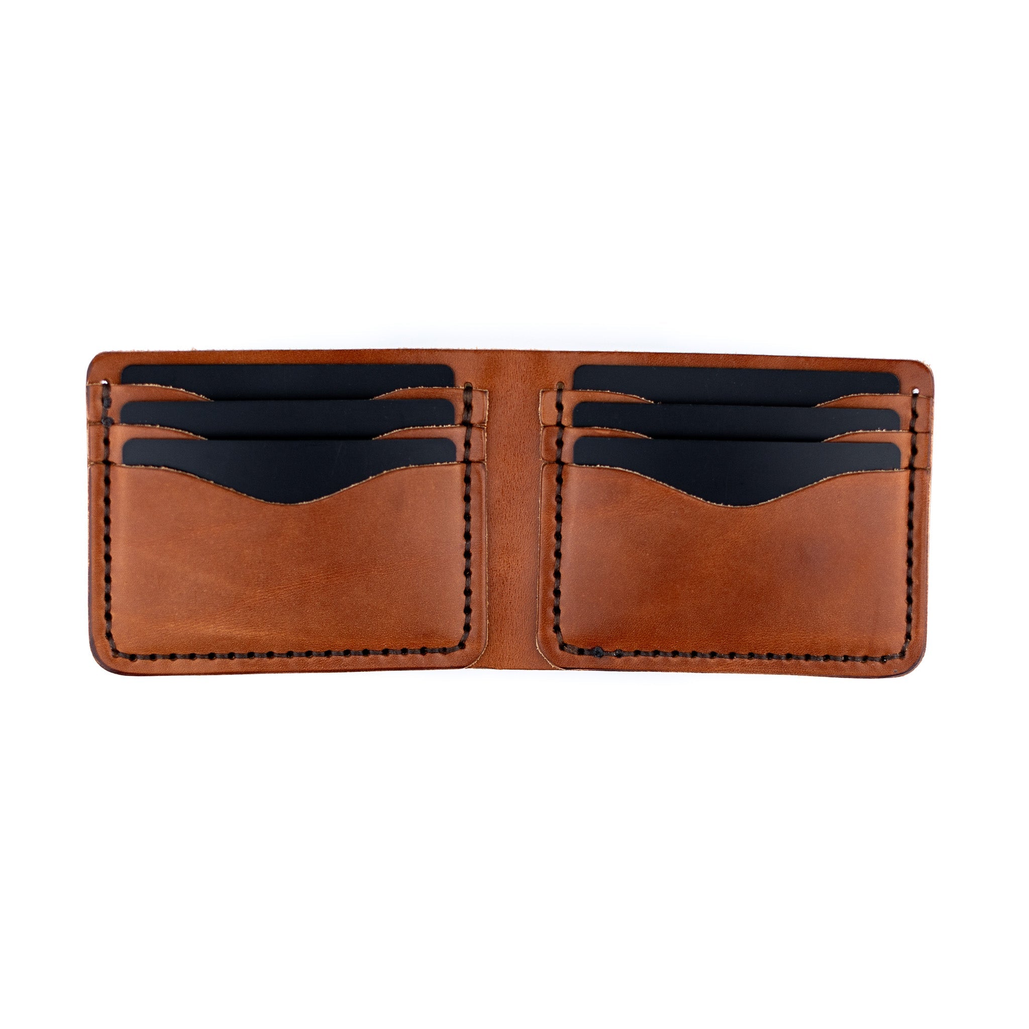 The Dad Wallet - Brown - Lost Dutchman Leather handmade leather wallets
