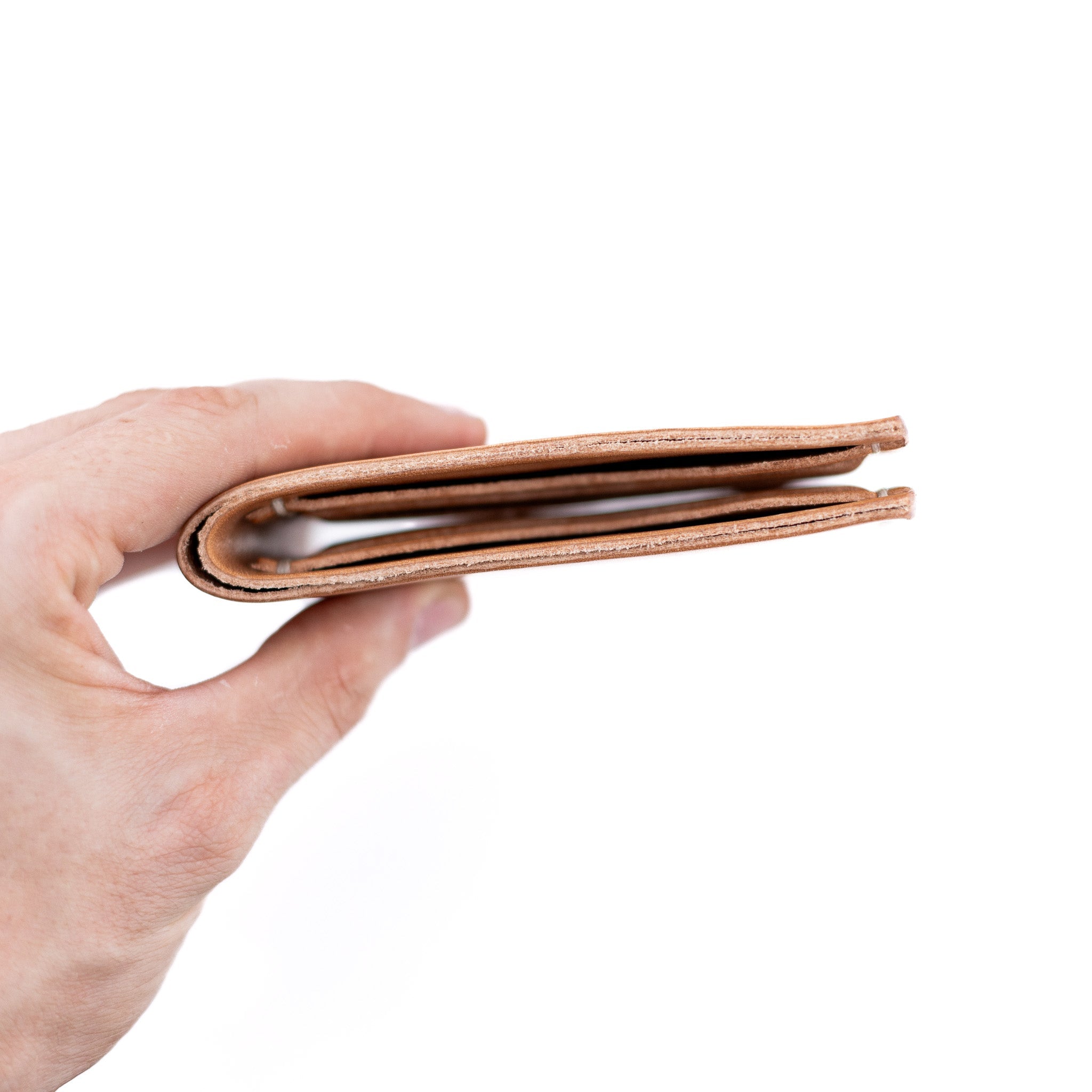 The Dad Wallet - Russet - Lost Dutchman Leather handmade leather wallets