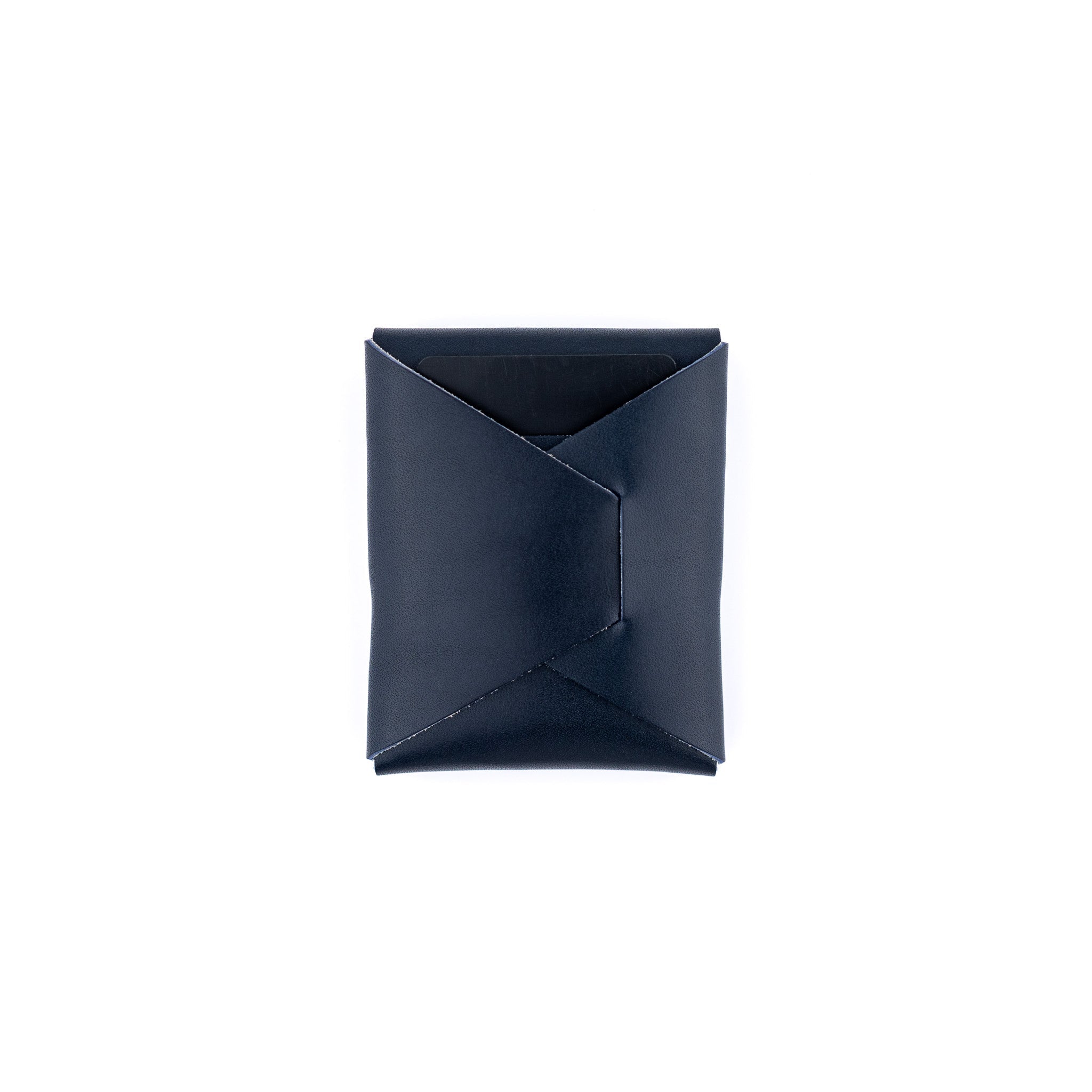 The Franklin – Navy - Lost Dutchman Leather handmade leather wallets
