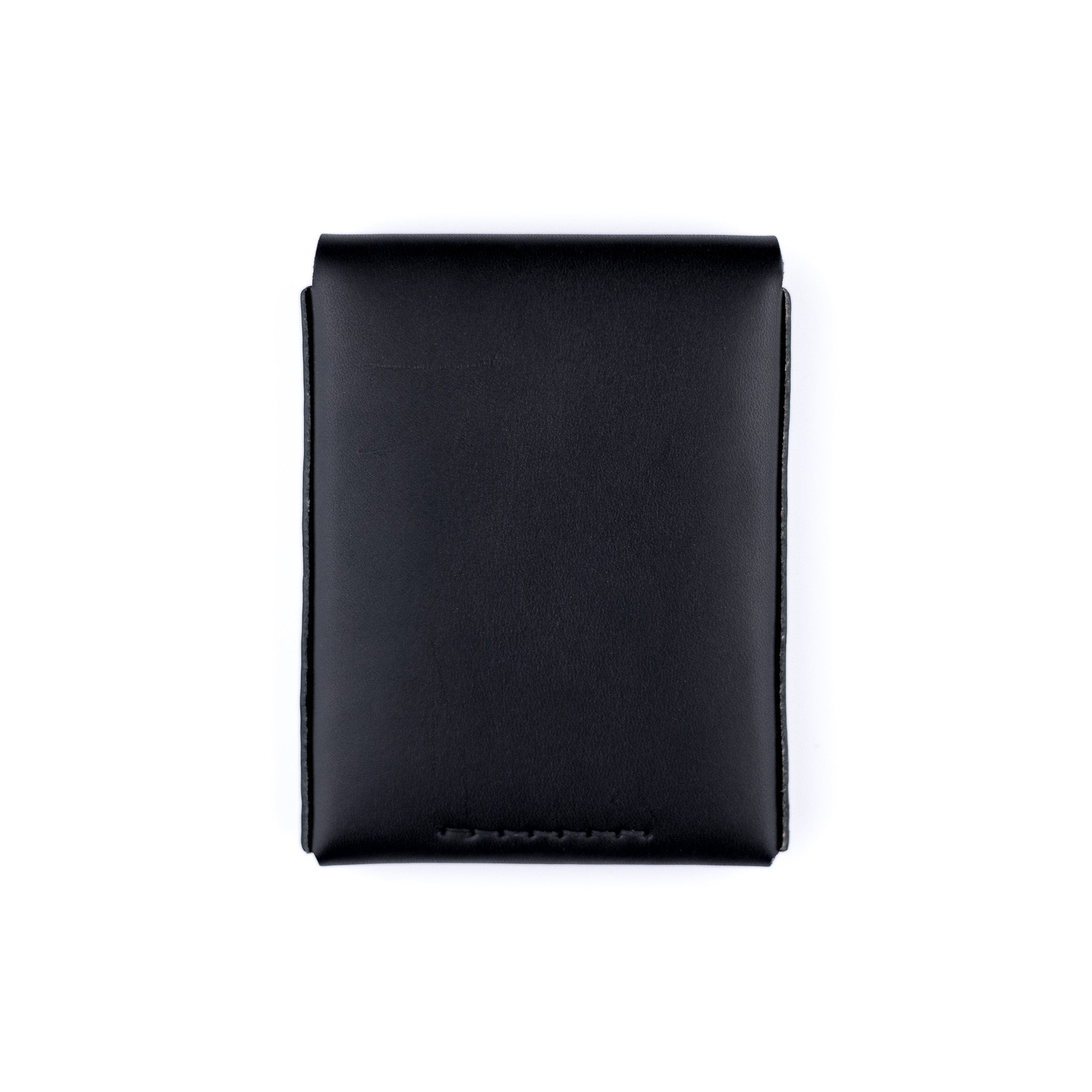 The Huckleberry (standard) – Black - Lost Dutchman Leather handmade leather wallets