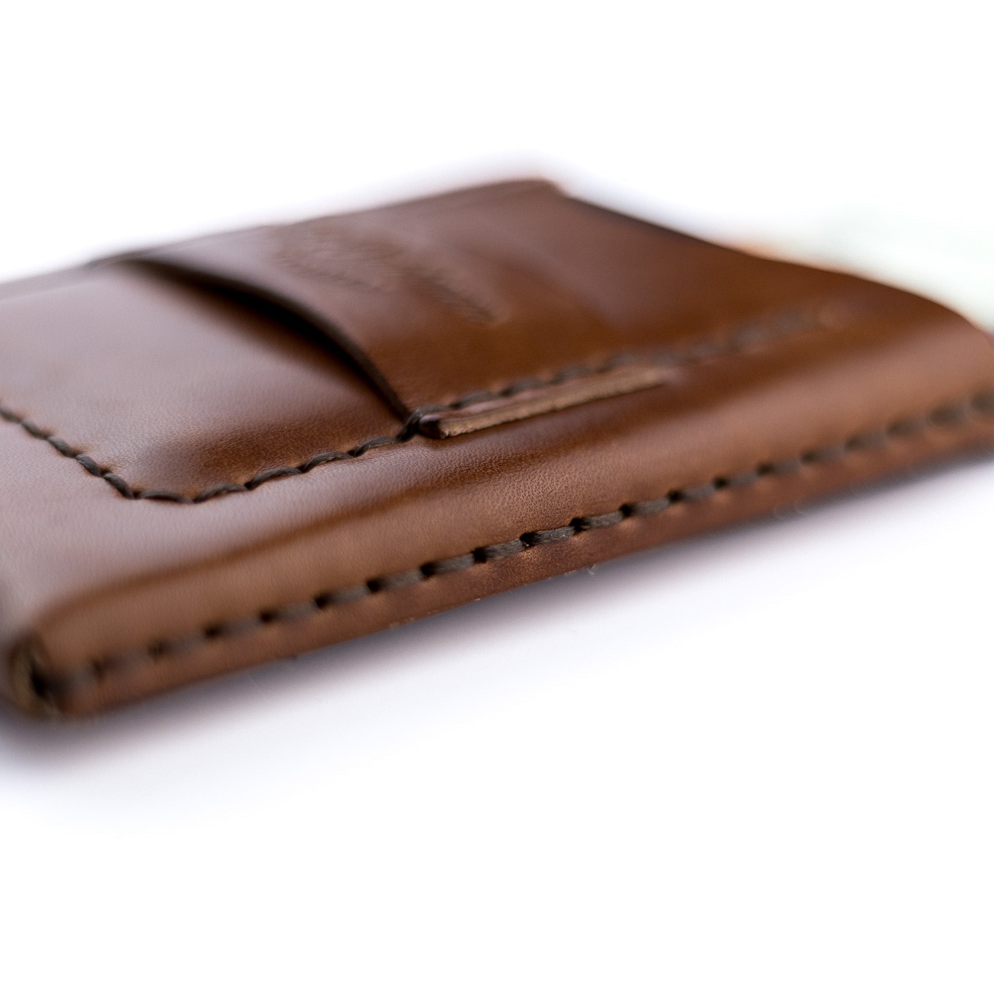 The Huckleberry (standard) – Brown - Lost Dutchman Leather handmade leather wallets