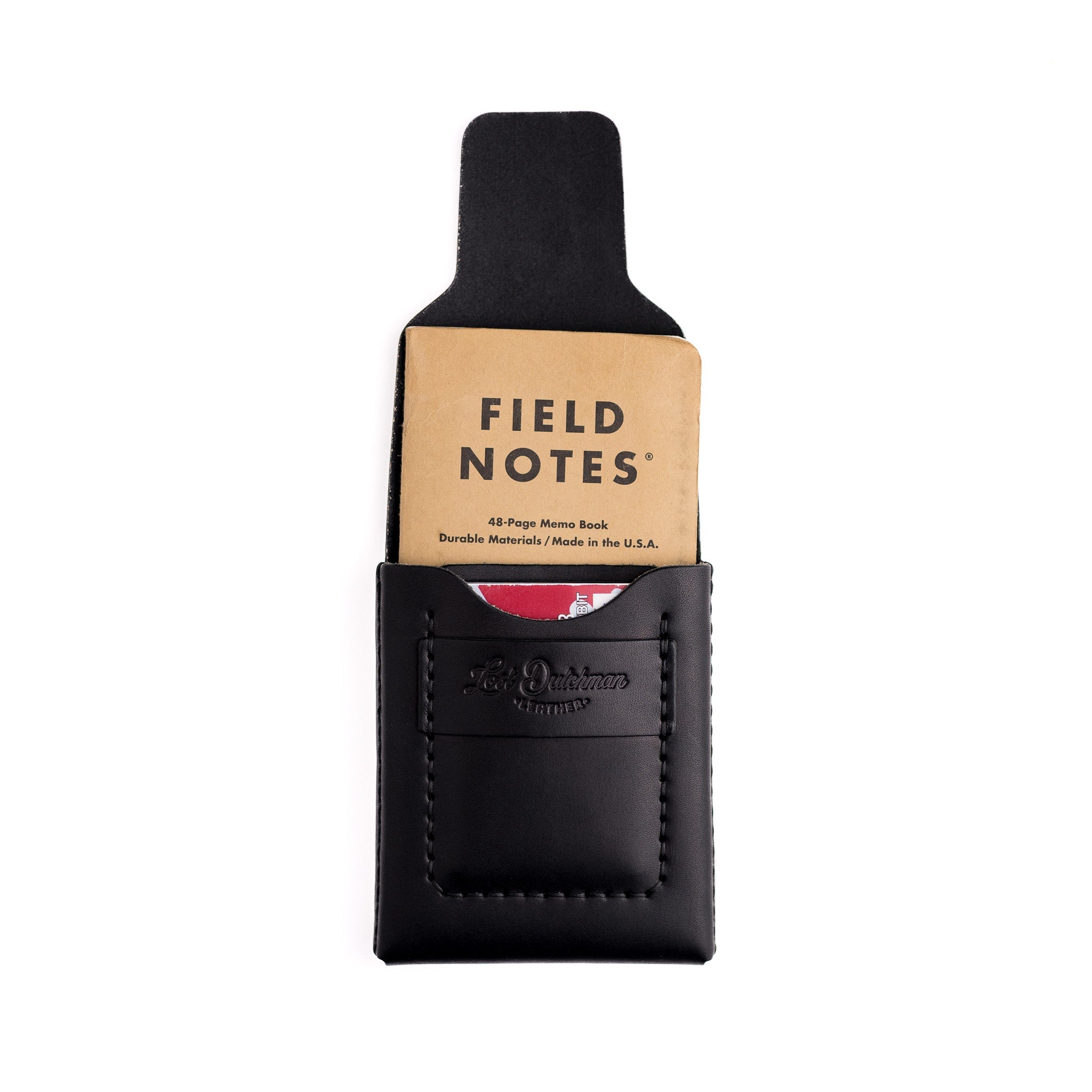 The Huckleberry (Tall) – Black - Lost Dutchman Leather handmade leather wallets