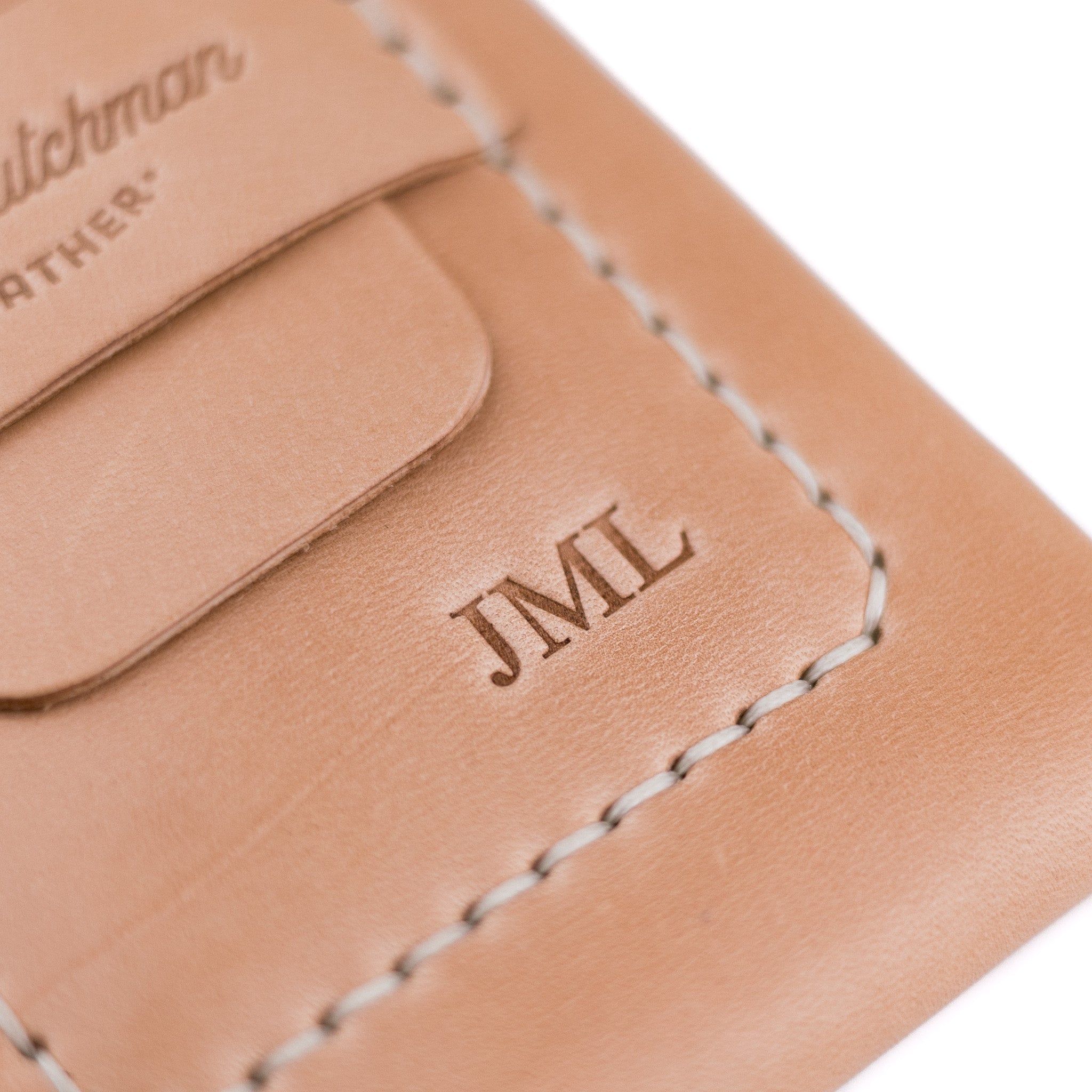 The Huckleberry (tall) – Russet - Lost Dutchman Leather handmade leather wallets