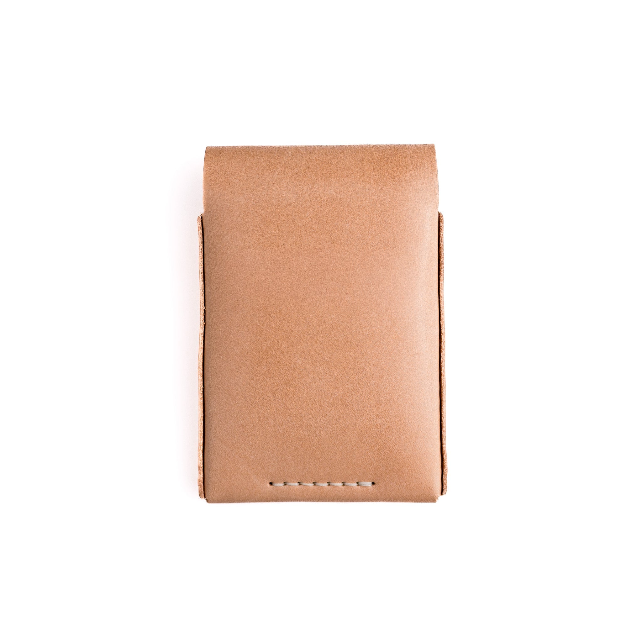The Huckleberry (tall) – Russet - Lost Dutchman Leather handmade leather wallets