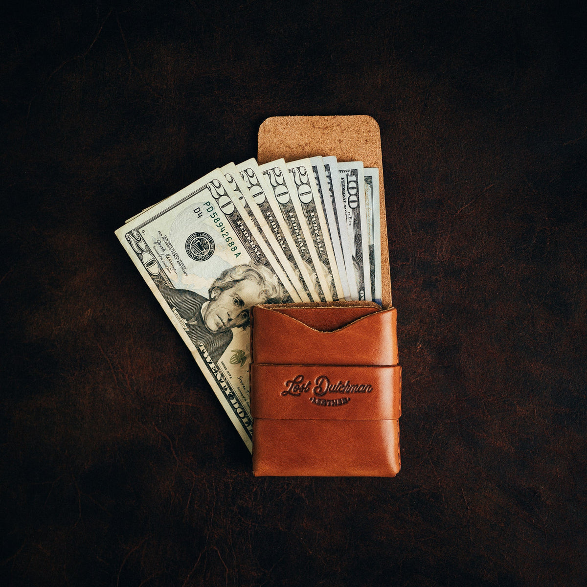 The Lefty Big Finn 2 Pre-Order - Lost Dutchman Leather handmade leather wallets