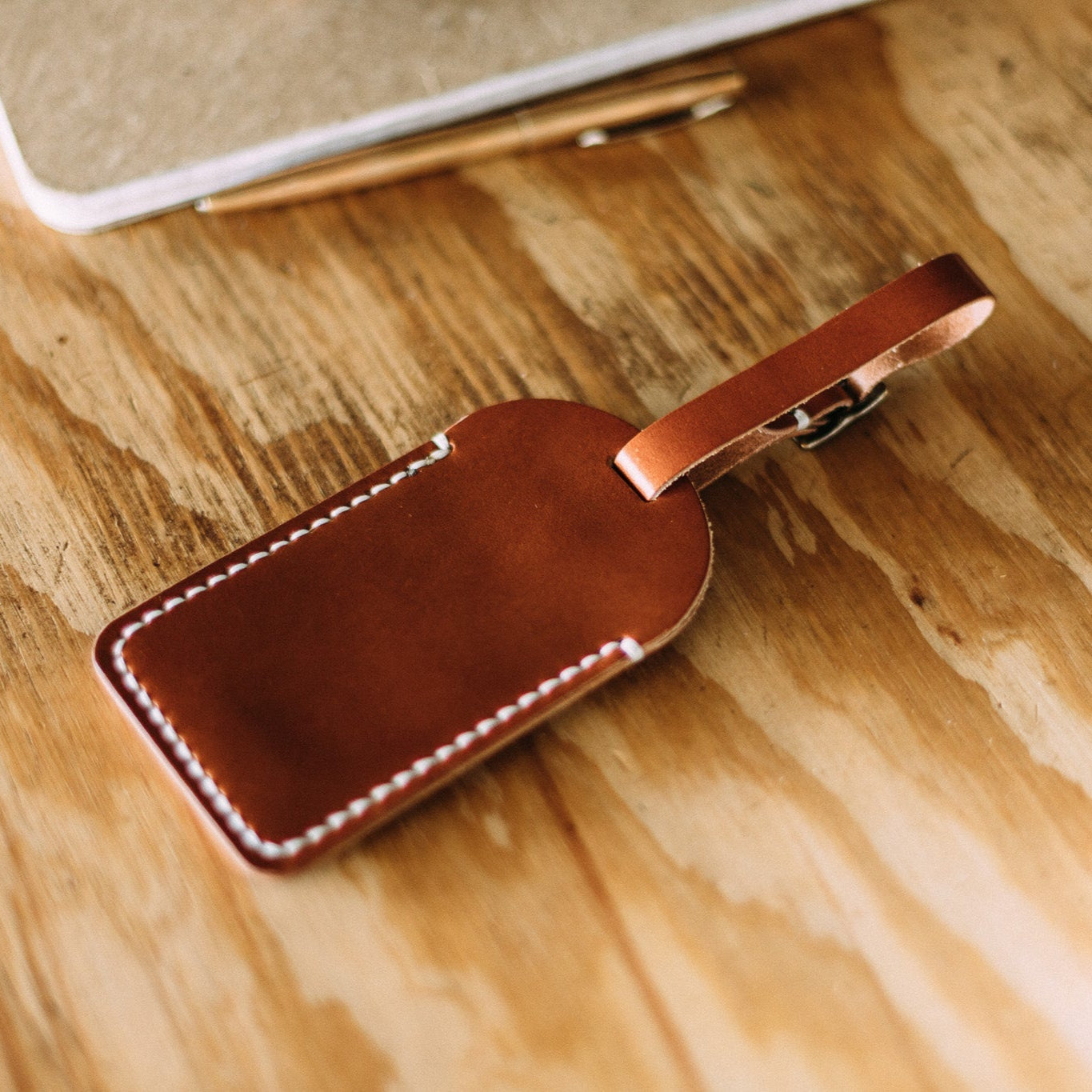 The Luggage Tag - Lost Dutchman Leather handmade leather wallets