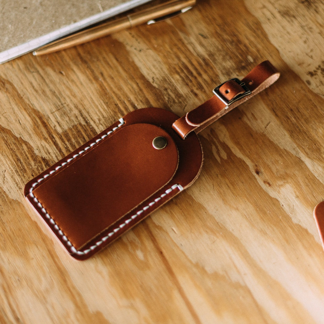 The Luggage Tag - Lost Dutchman Leather handmade leather wallets