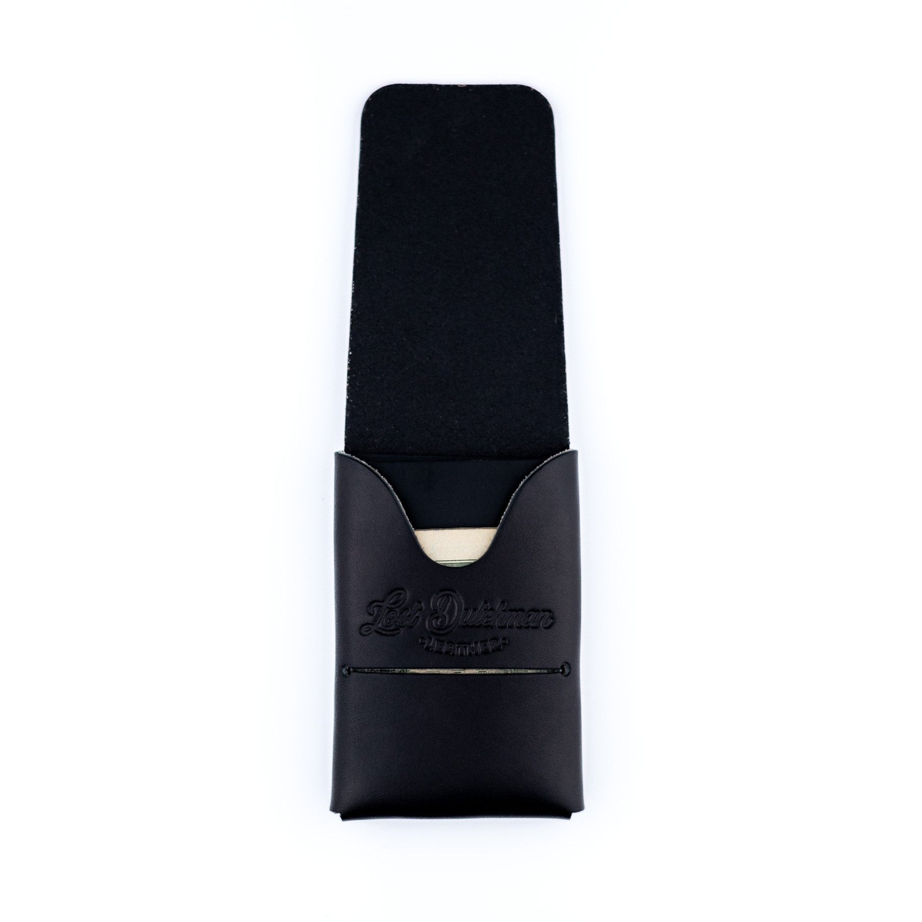 The Mini Franklin – Black - Lost Dutchman Leather handmade leather wallets