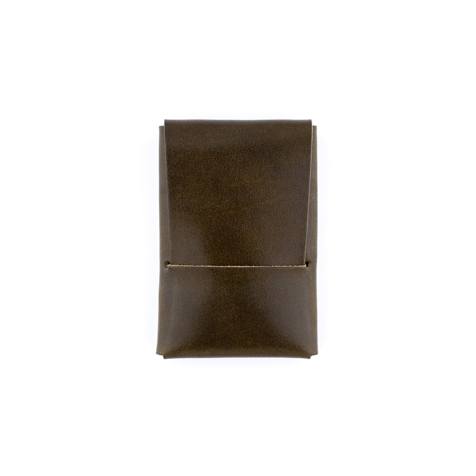 The Mini Franklin – Olive - Lost Dutchman Leather handmade leather wallets