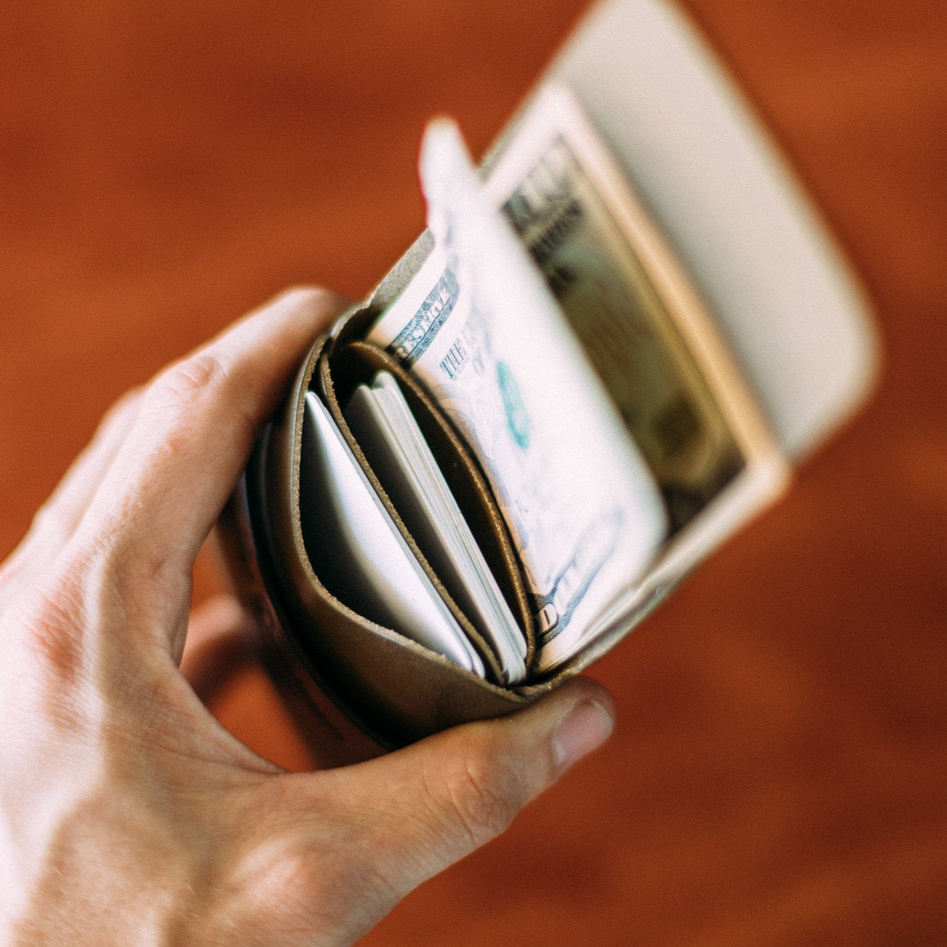 The "No - Stitch" Big Finn - Lost Dutchman Leather handmade leather wallets