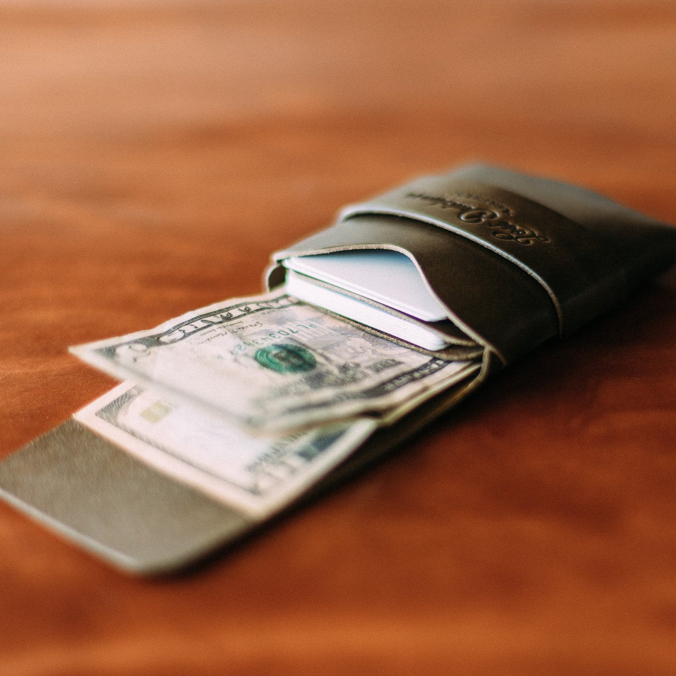 The "No - Stitch" Big Finn - Lost Dutchman Leather handmade leather wallets