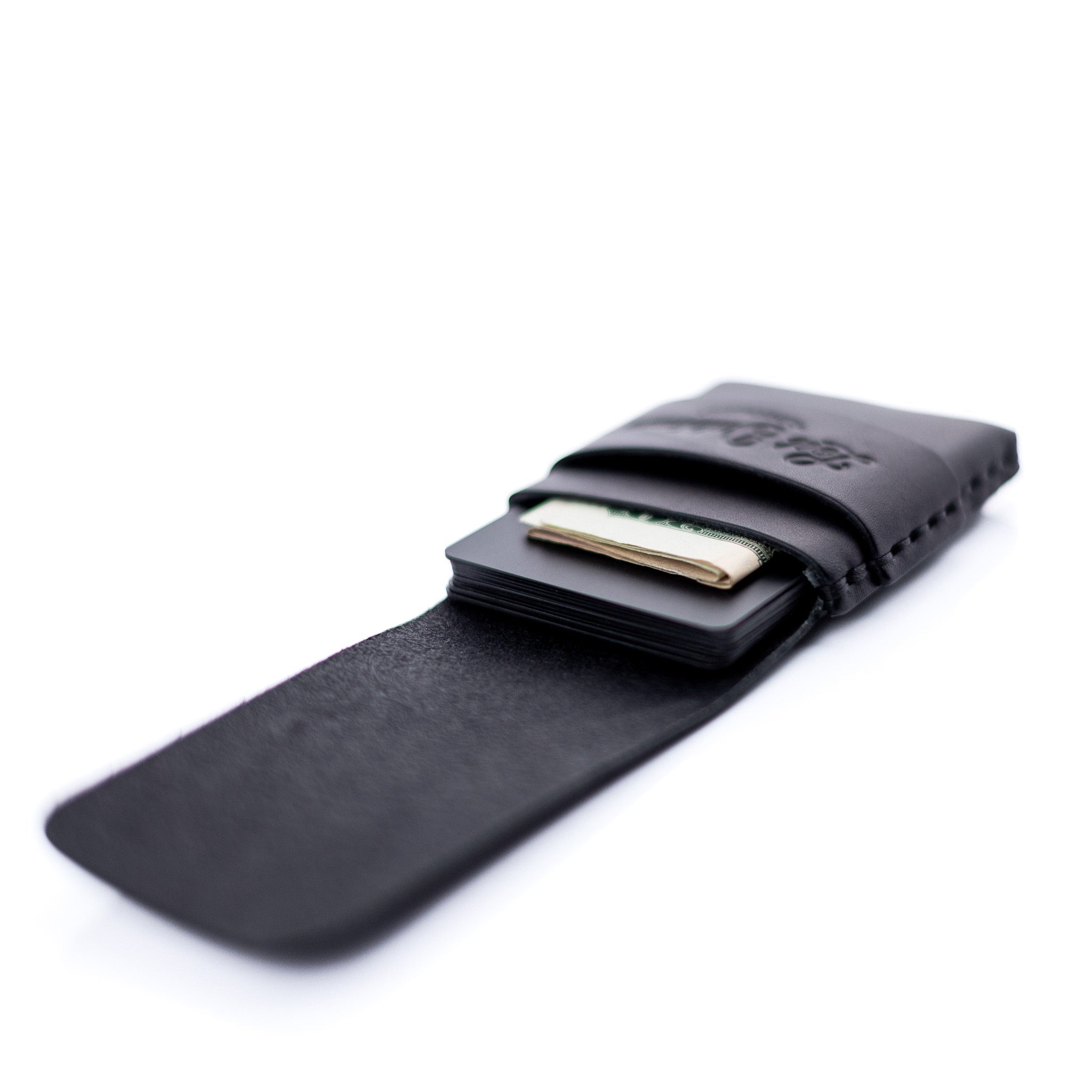 The Original Finnigan - Black - Lost Dutchman Leather handmade leather wallets