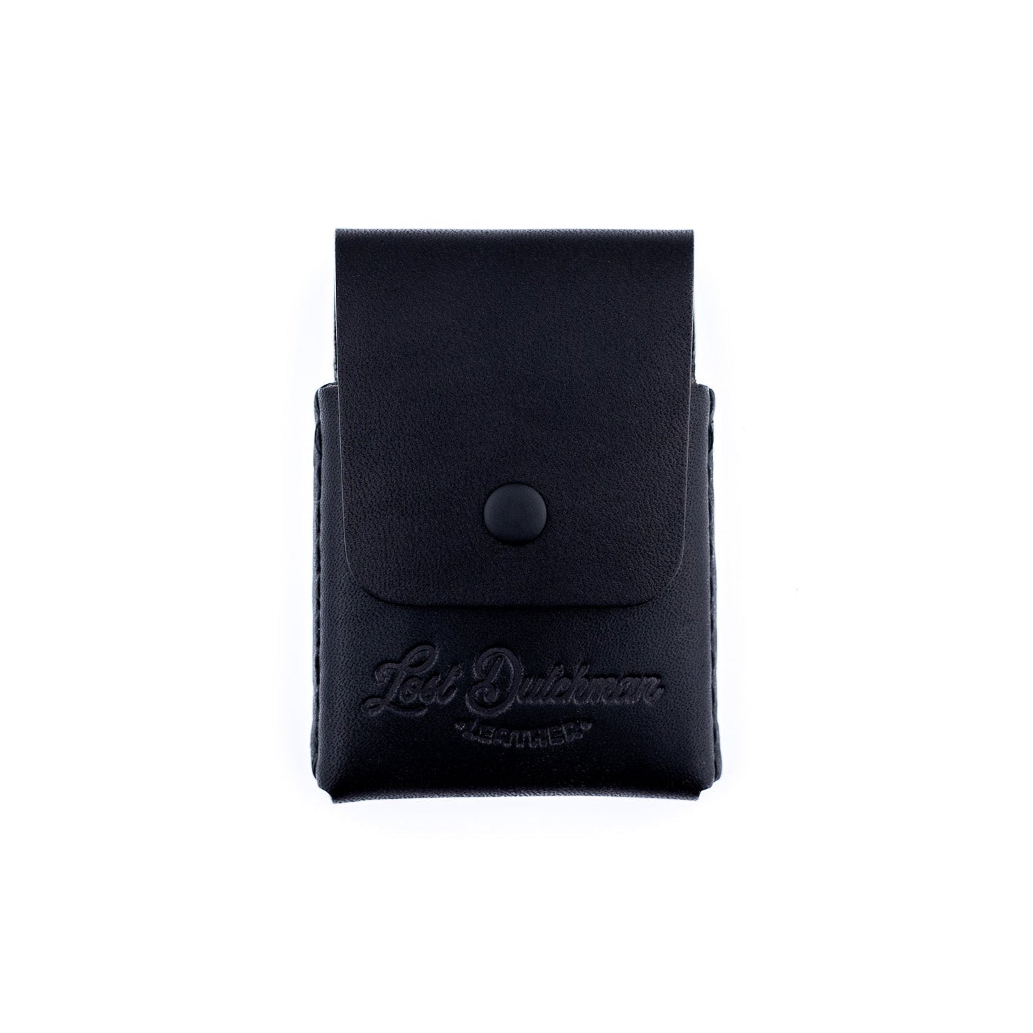The Snap Finn – Black - Lost Dutchman Leather handmade leather wallets
