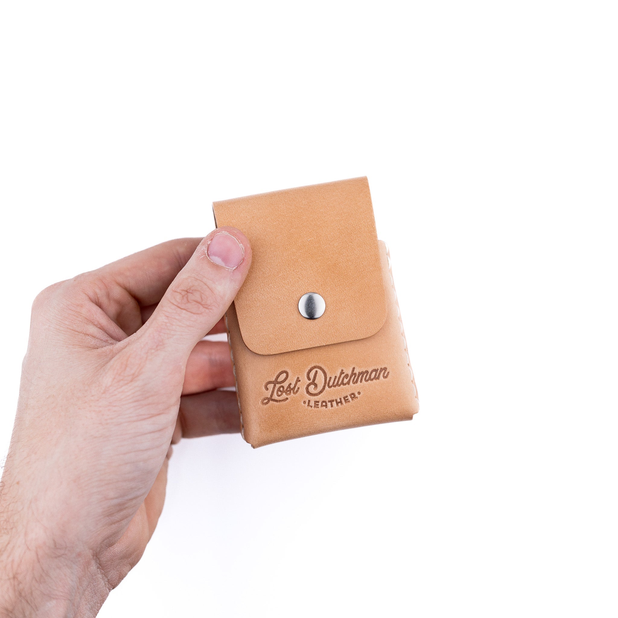 The Snap Finn – Russet - Lost Dutchman Leather handmade leather wallets
