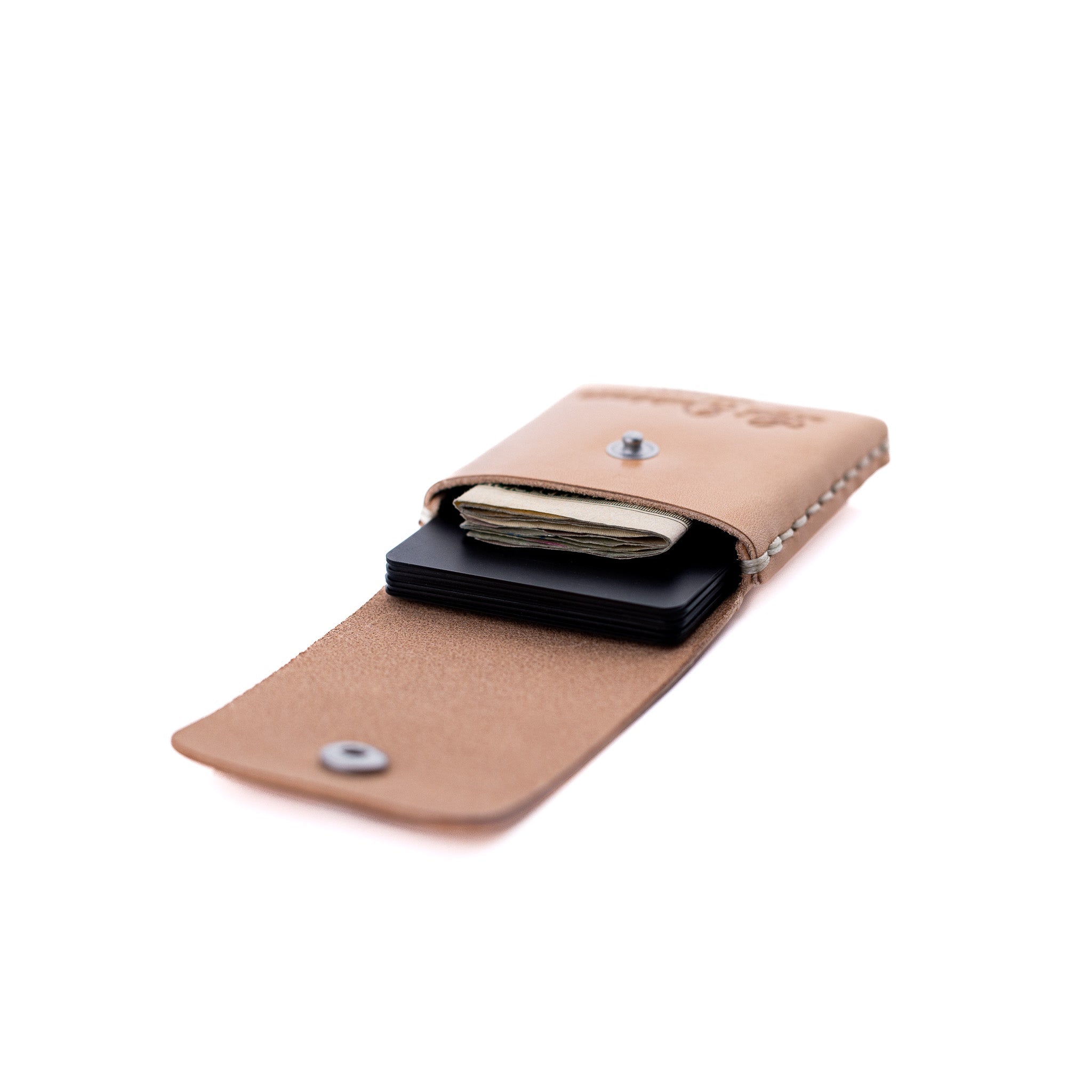 The Snap Finn – Russet - Lost Dutchman Leather handmade leather wallets