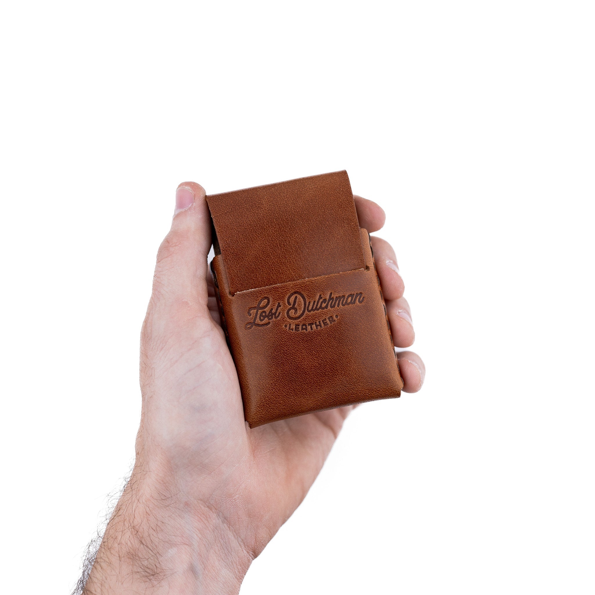 The Thin Finn – Brown - Lost Dutchman Leather handmade leather wallets