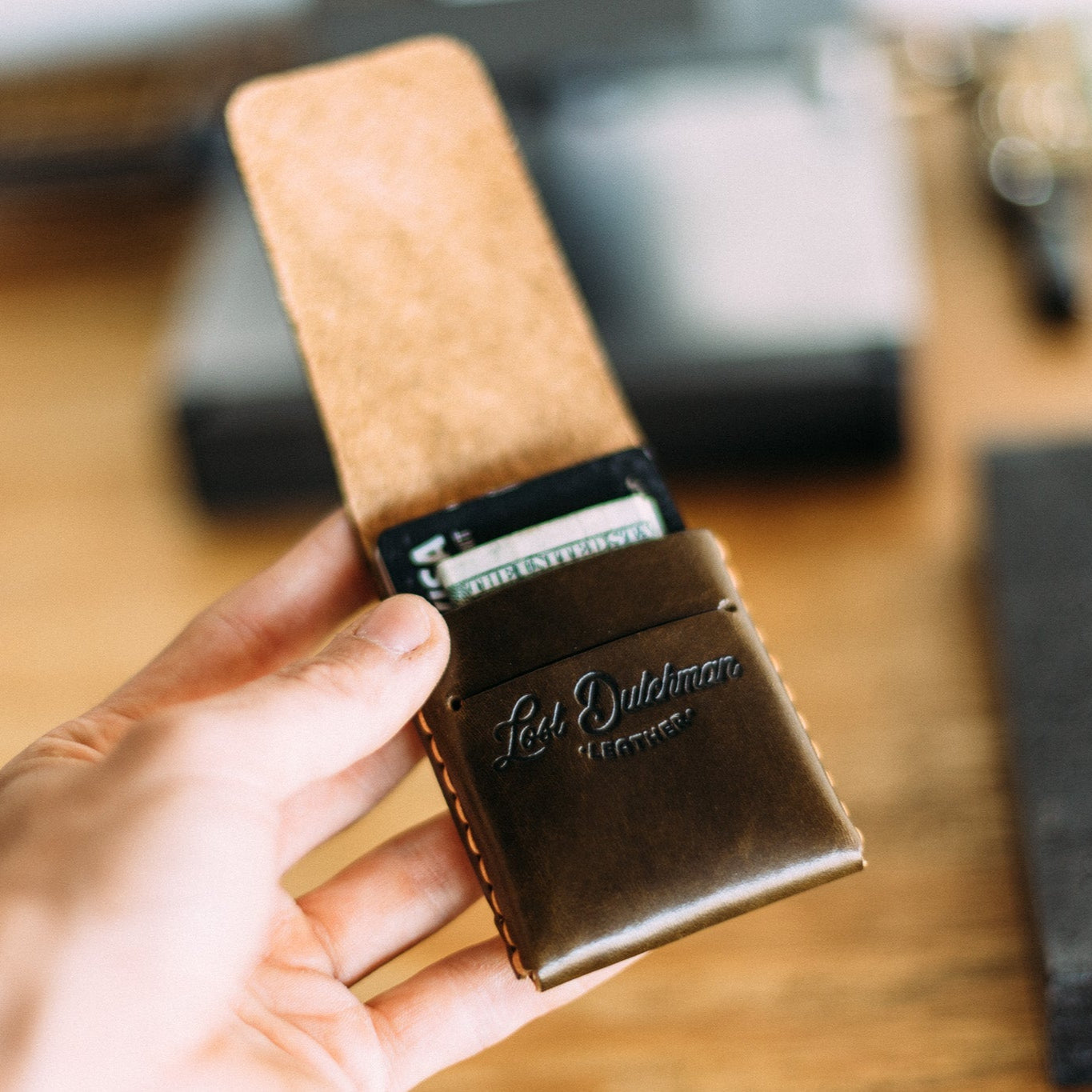 The Thin Finn - Lost Dutchman Leather handmade leather wallets