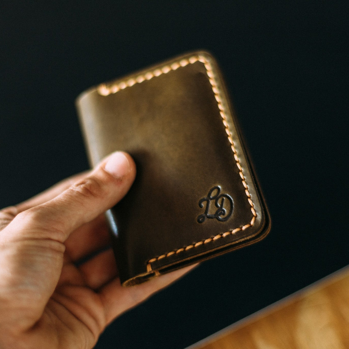 The Vertical Dutchman - Lost Dutchman Leather handmade leather wallets