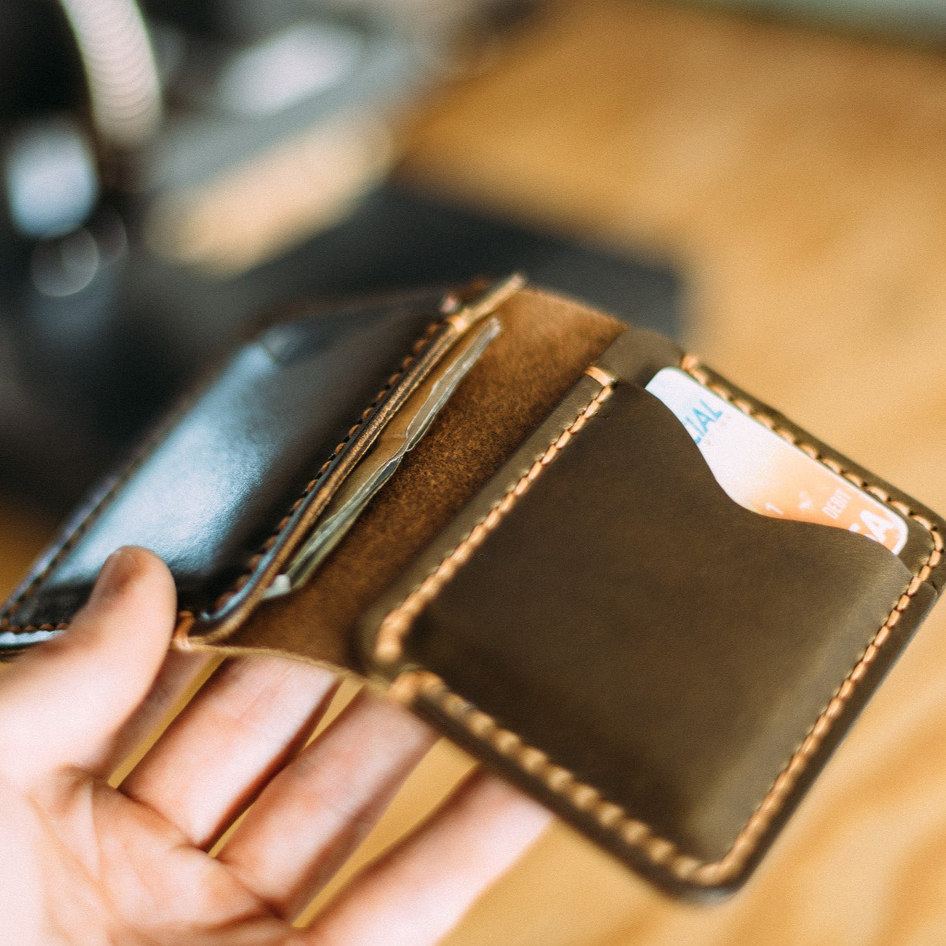 The Vertical Dutchman - Lost Dutchman Leather handmade leather wallets