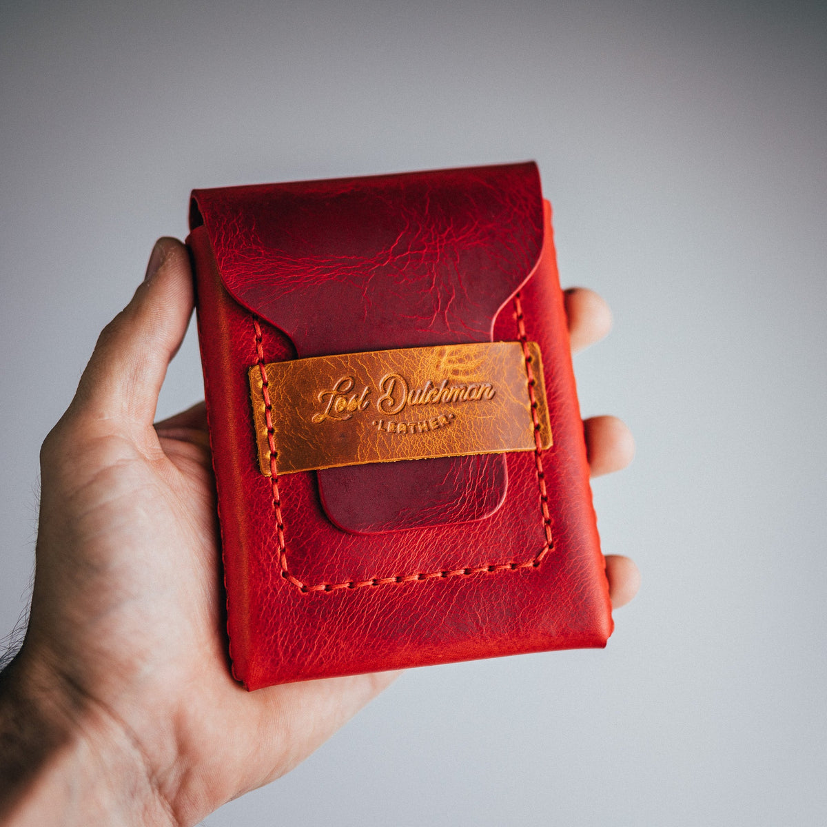 Waxy Pull-up Huckleberry - Lost Dutchman Leather handmade leather wallets