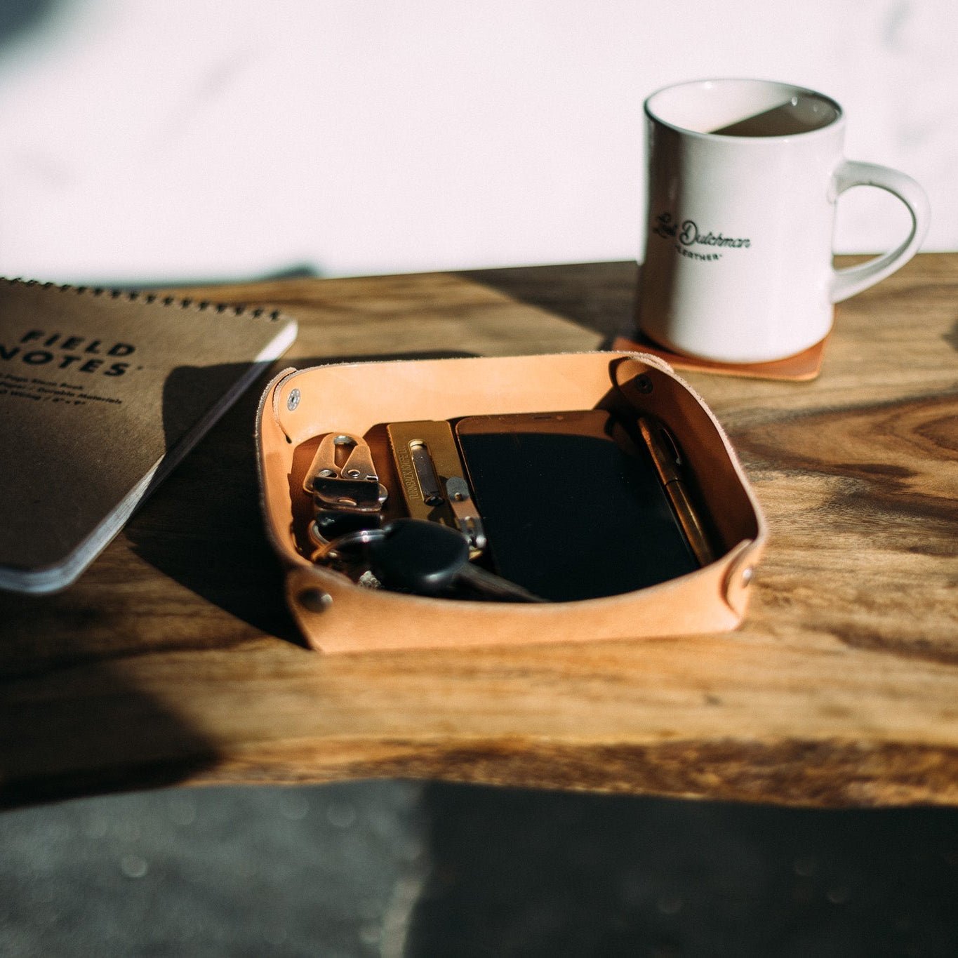 The Catch-All - Russet - Lost Dutchman Leather handmade leather wallets