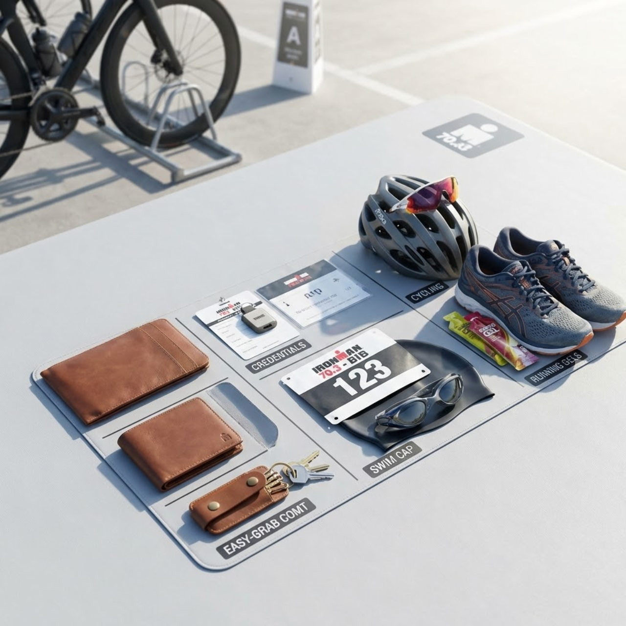 The Triathlete's Transition Bag: Quick-Access Leather for Race Day