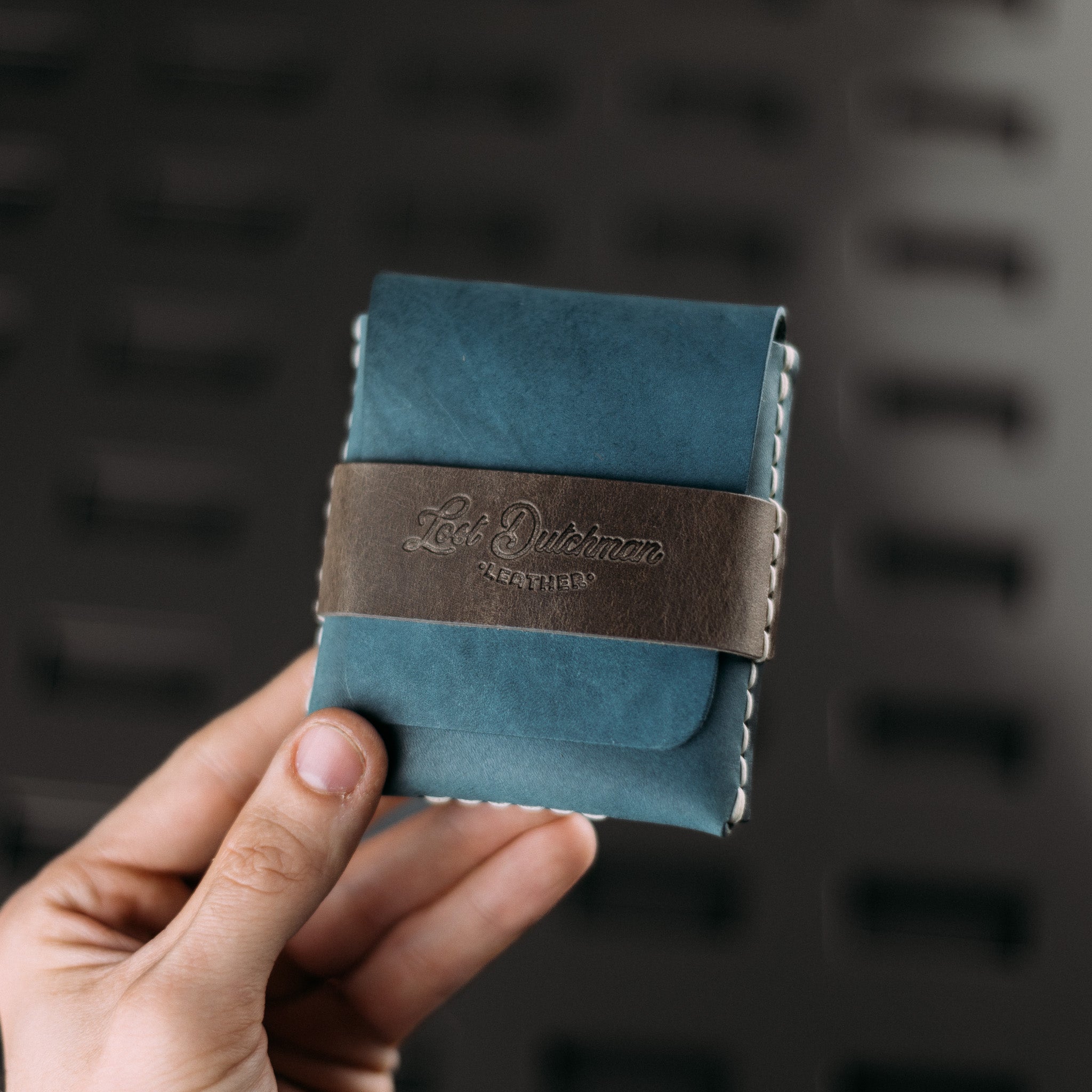 Blue and Grey Horween Big Finn